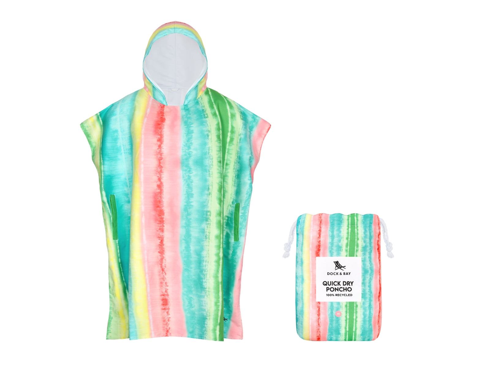 Dock & Bay Erwachsenen-Badeponcho M Watermelon Sugar 99x70cm - Produktbild 1