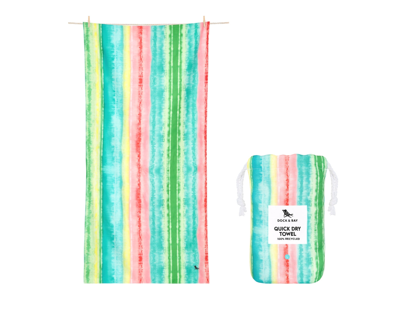 Dock & Bay Beach Towel L Watermelon Sugar 160x90cm - Produktbild 1
