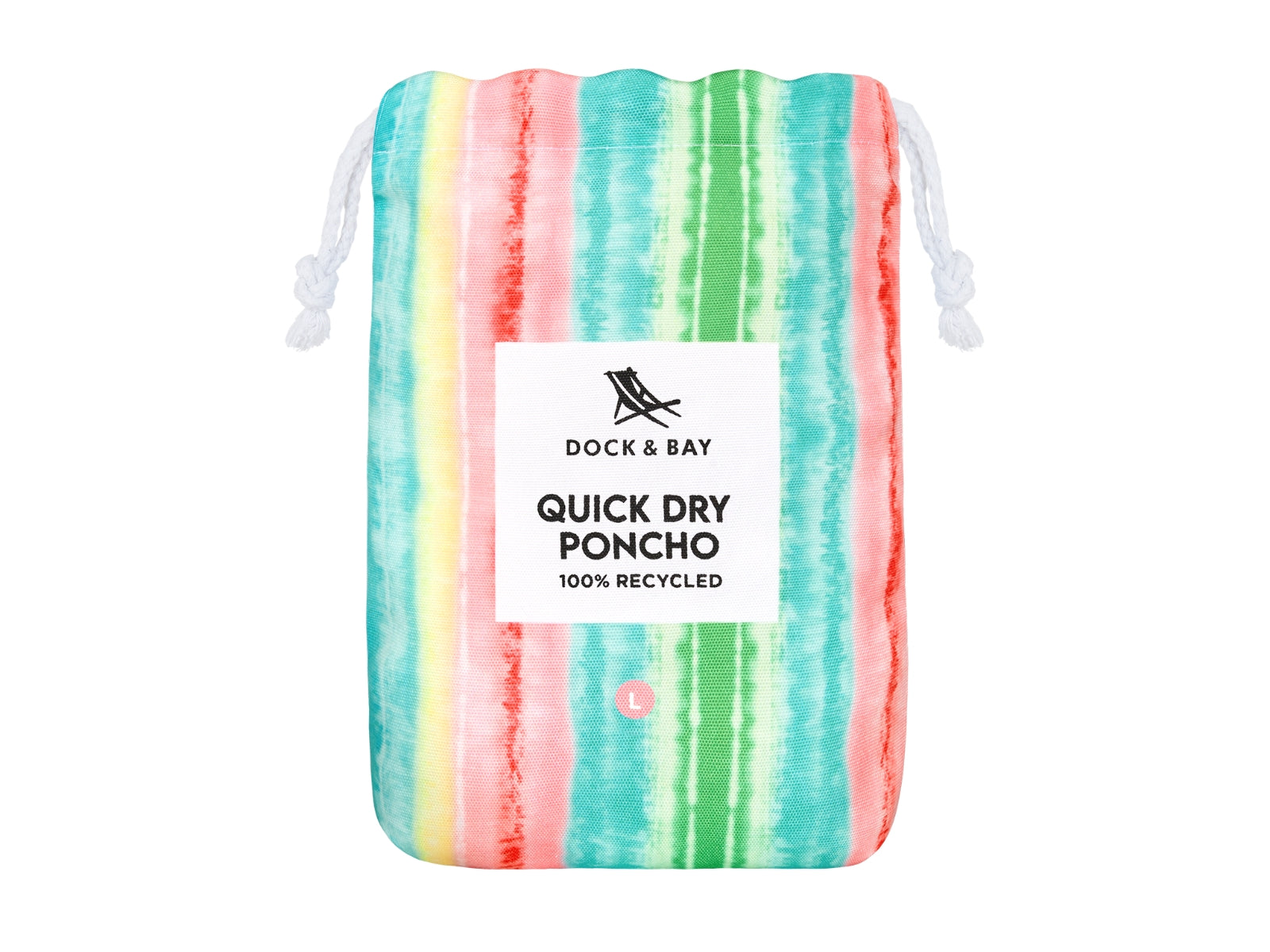 Dock & Bay Erwachsenen-Badeponcho L Watermelon Sugar 105x85cm - Produktbild 2