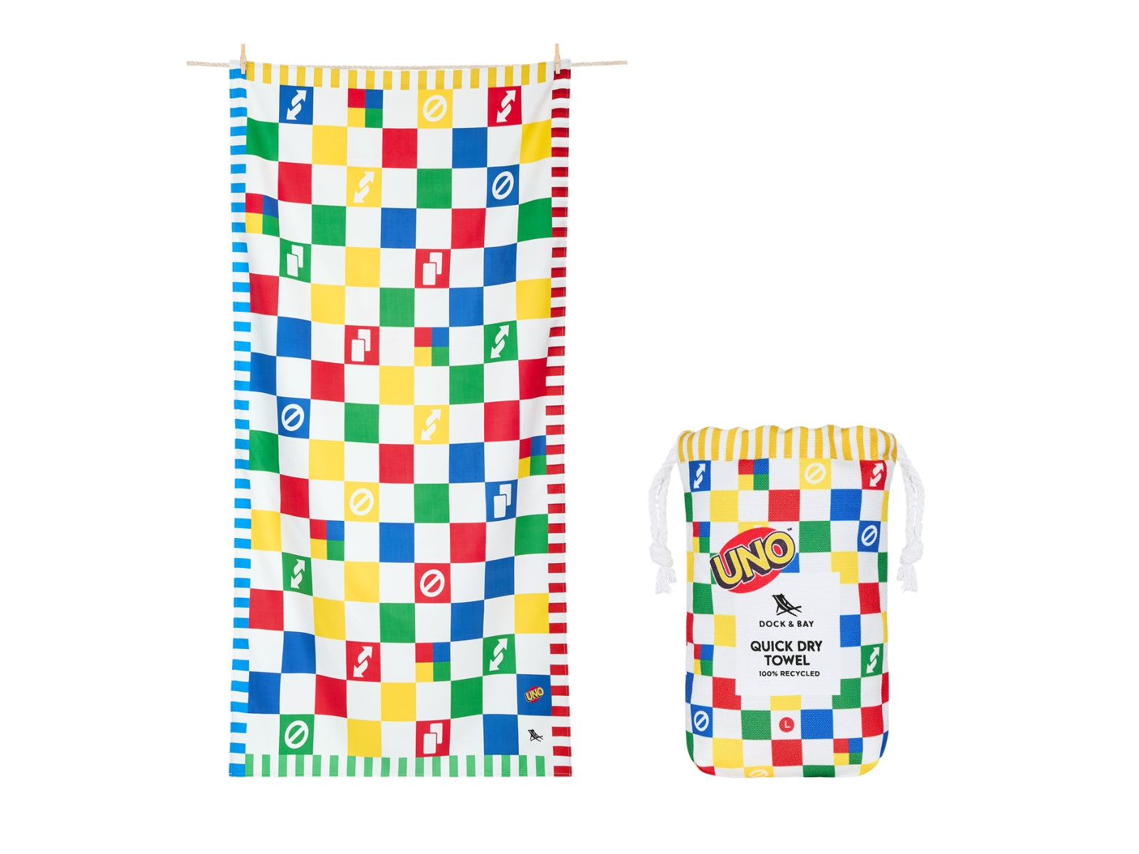 Dock & Bay Beach Towel L Wild Card 160x90cm - Produktbild 1