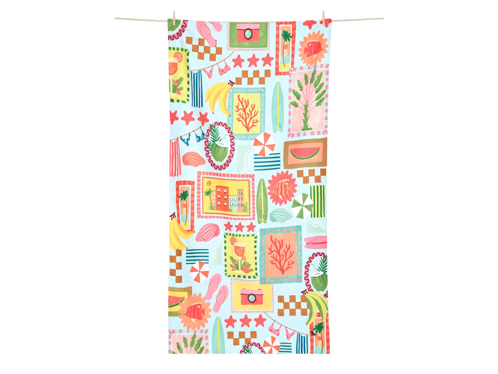 Dock & Bay Beach Towel L Wish You Were Here 160x90cm - Produktbild 7