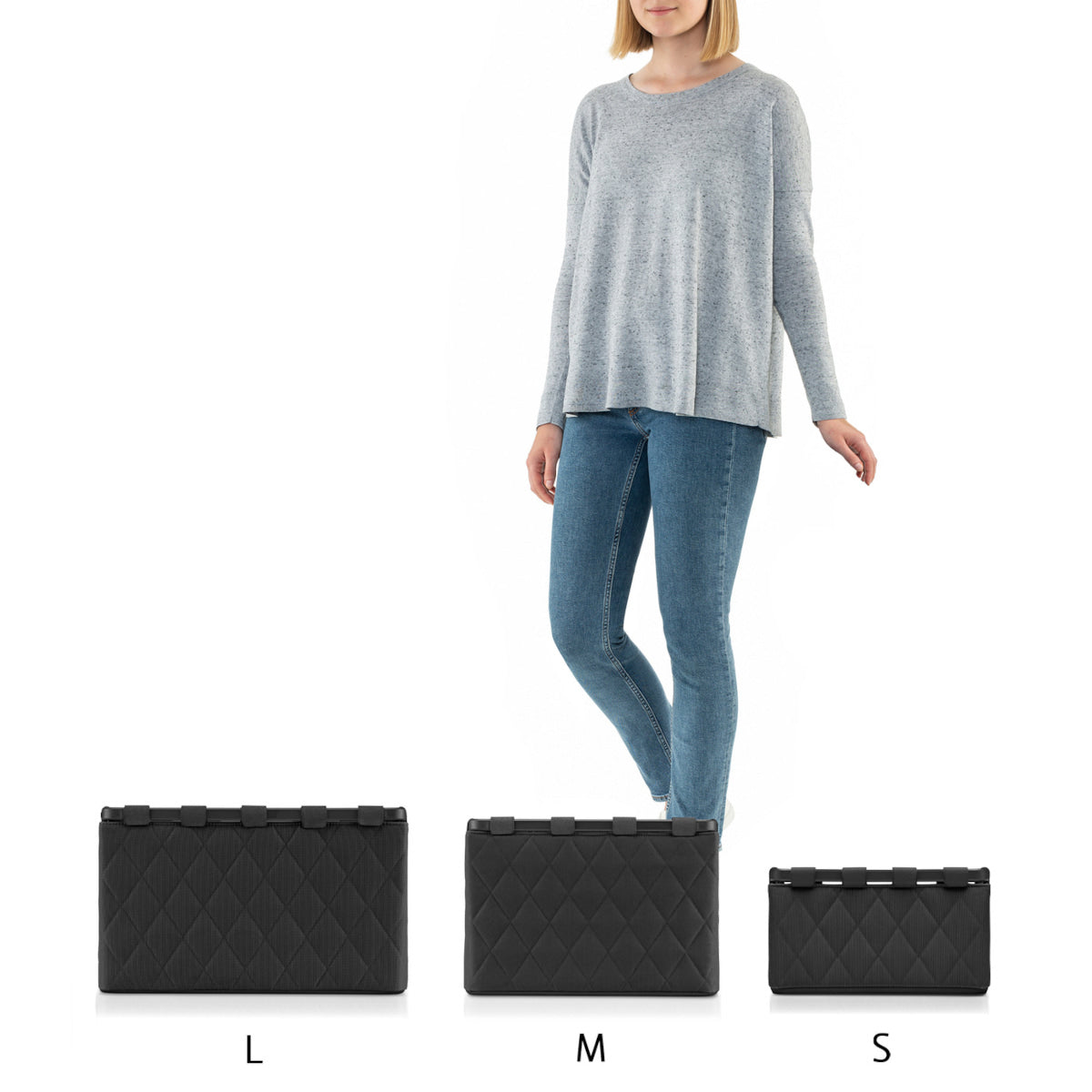 reisenthel framebox M frame rhombus black Lifestyle 2