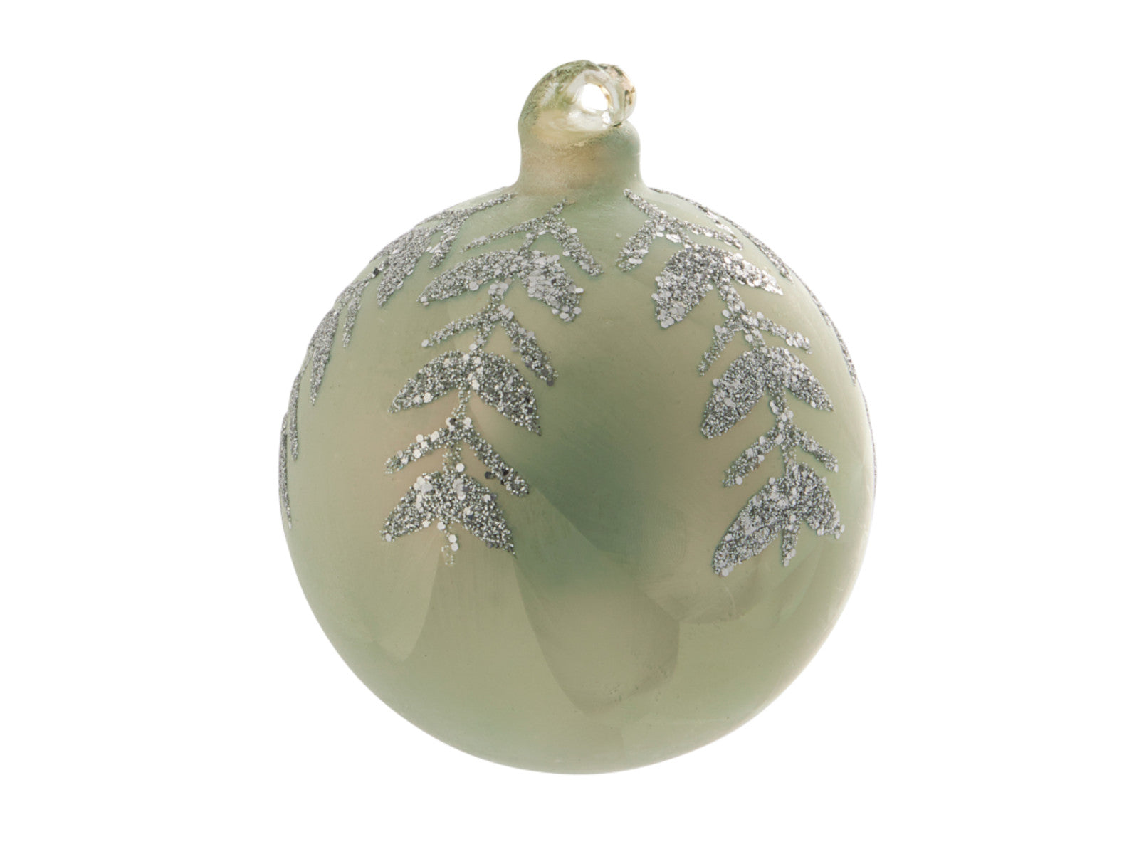 Greengate Harmony Weihnachtskugel sparkling blue 8cm Freisteller 1