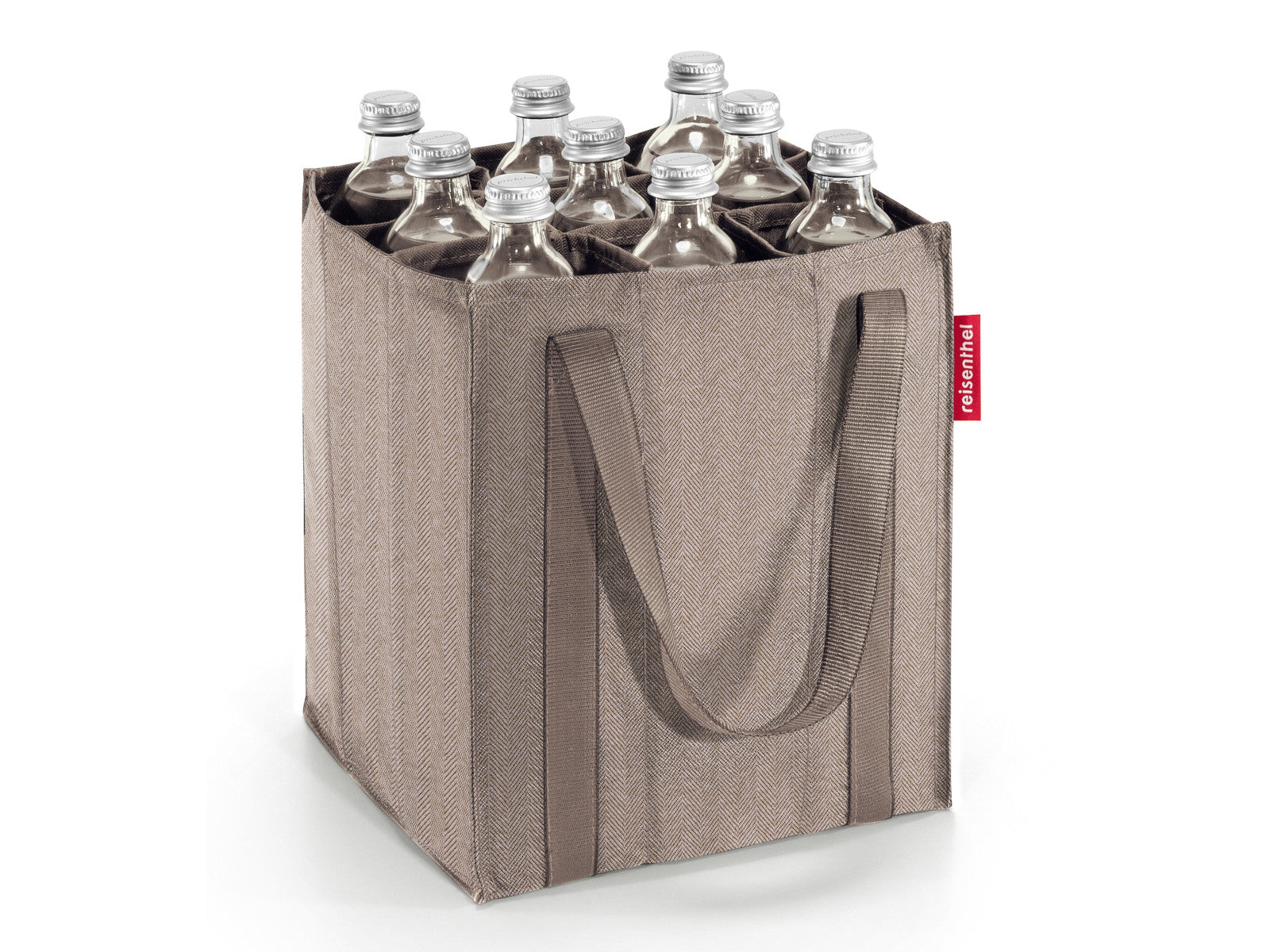reisenthel bottlebag herringbone mokka Freisteller 2