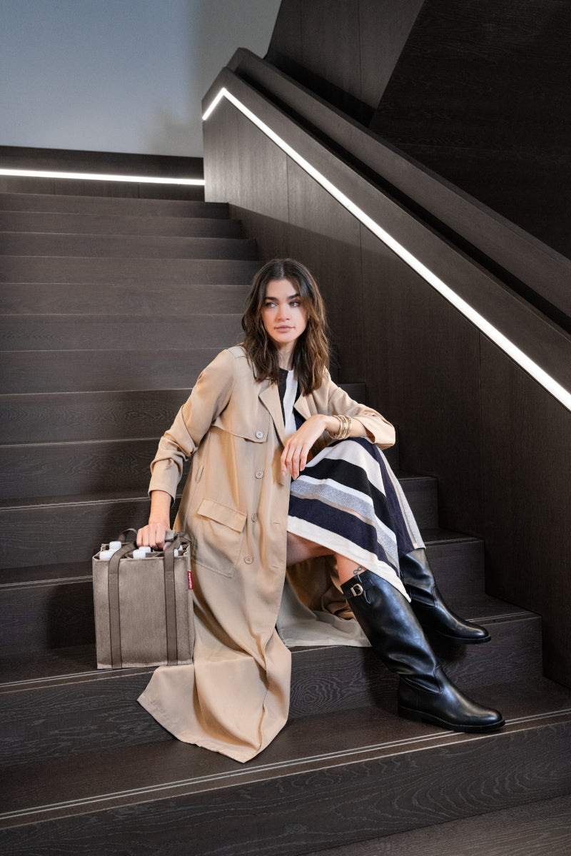 reisenthel bottlebag herringbone mokka Lifestyle 2