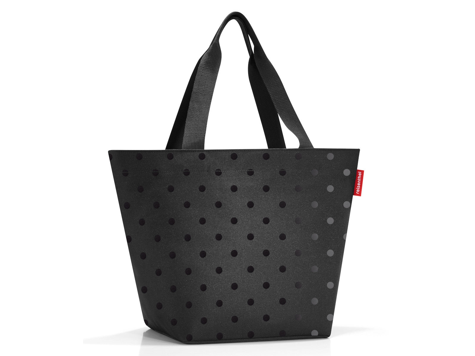 reisenthel shopper M glossy dots black Freisteller 2