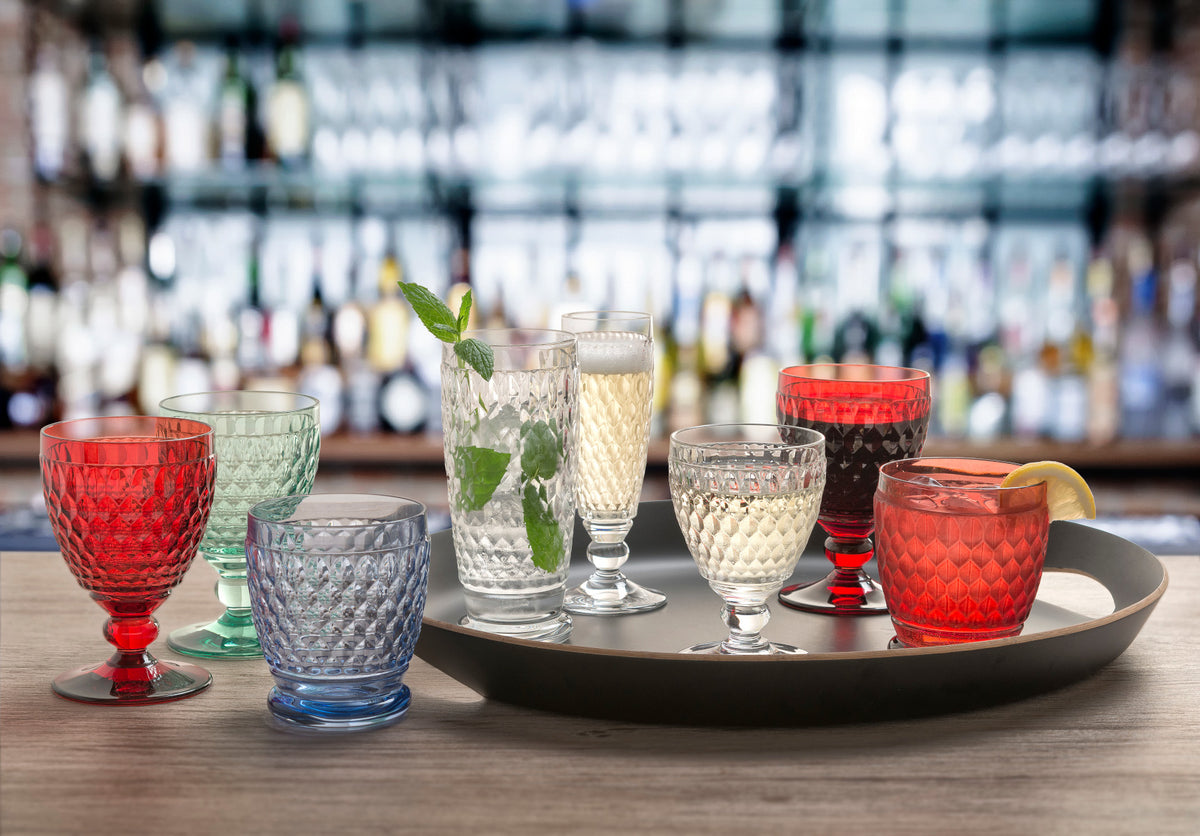 Villeroy & Boch Boston coloured Sektglas red 0,15 l – Tischideen & Ambiente