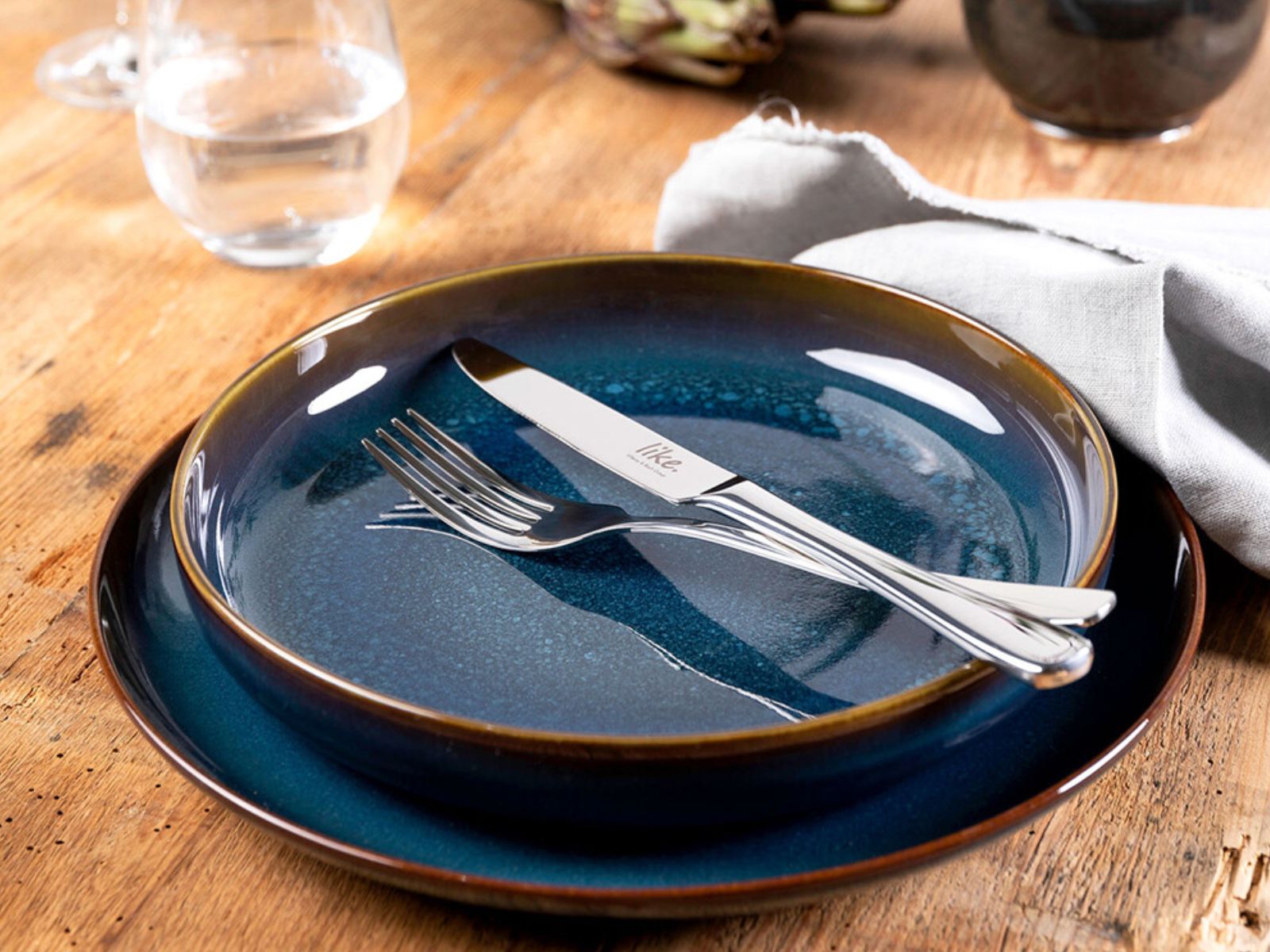 like. by Villeroy & Boch Crafted Denim blau Tafelset 4tlg