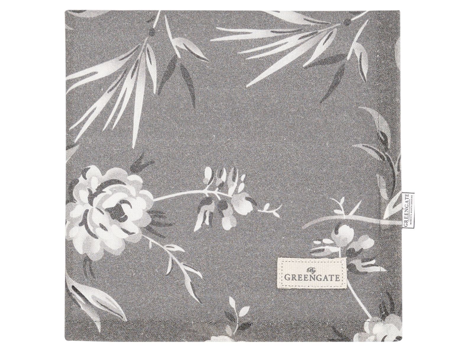 Greengate Aslaug Stoffserviette dark grey 40x40cm