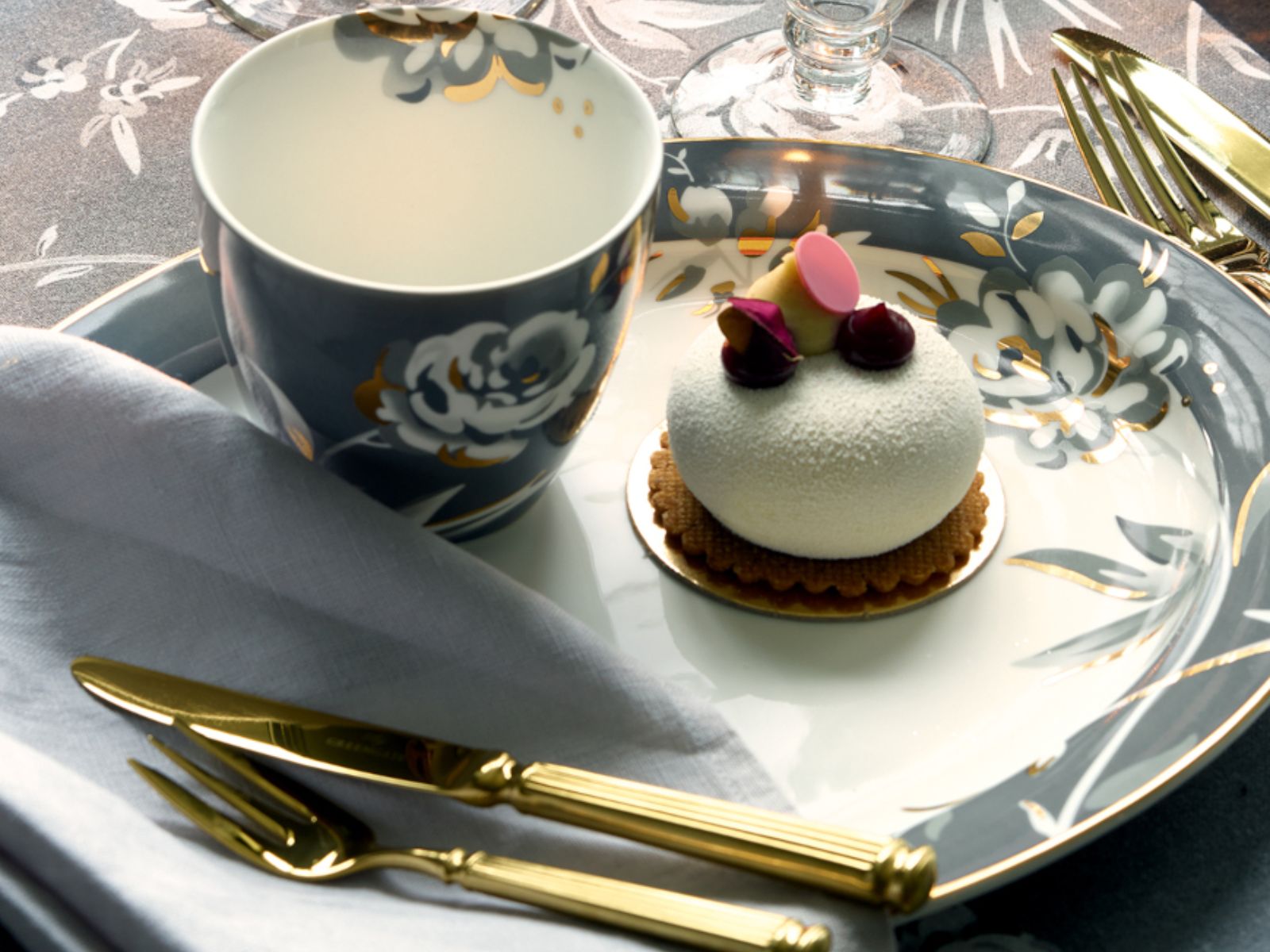 Greengate Aslaug Stoffserviette dark grey 40x40cm