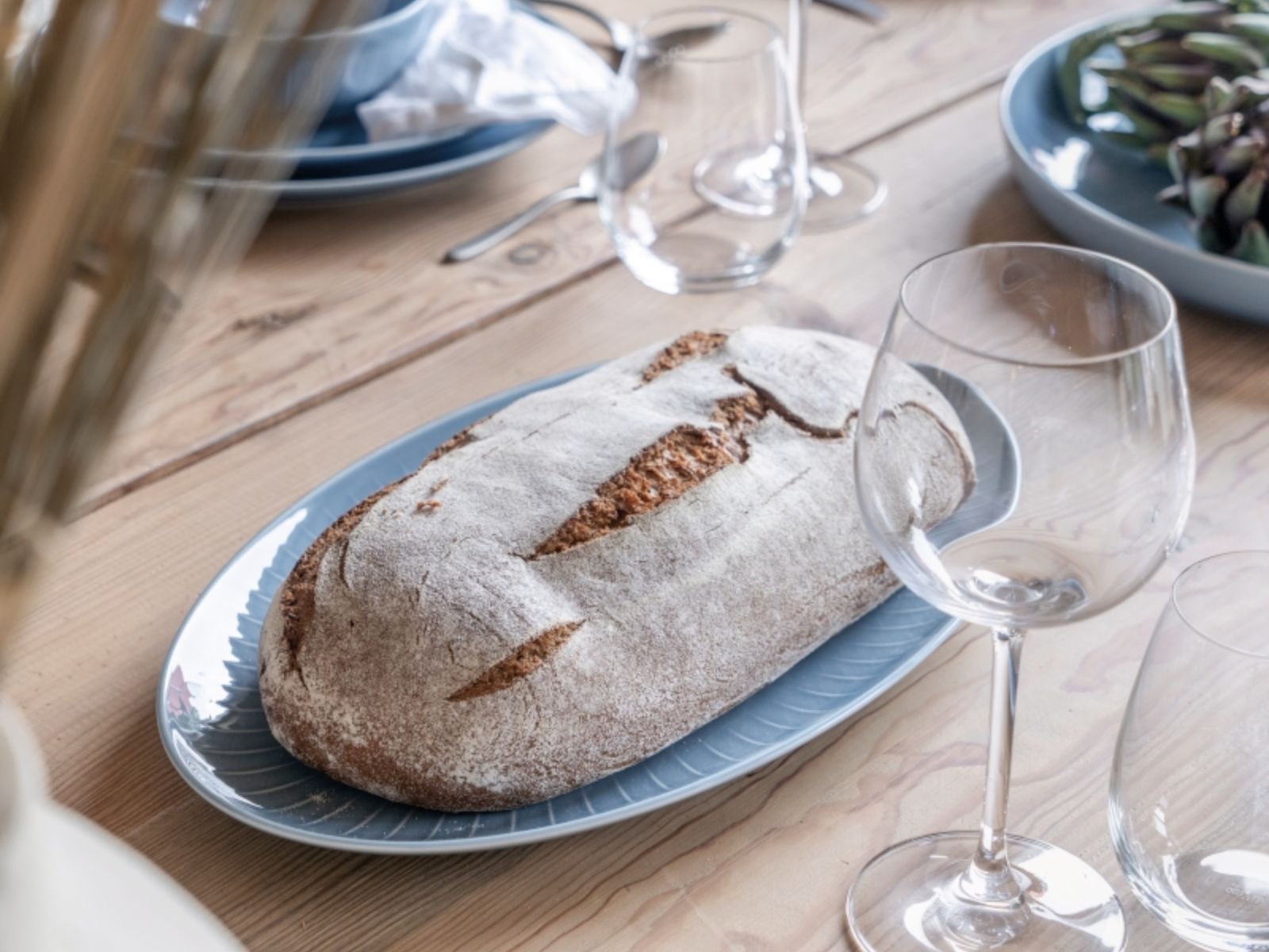 Rosenthal Joyn Denim Blue Platte 38 cm Lifestyle 1