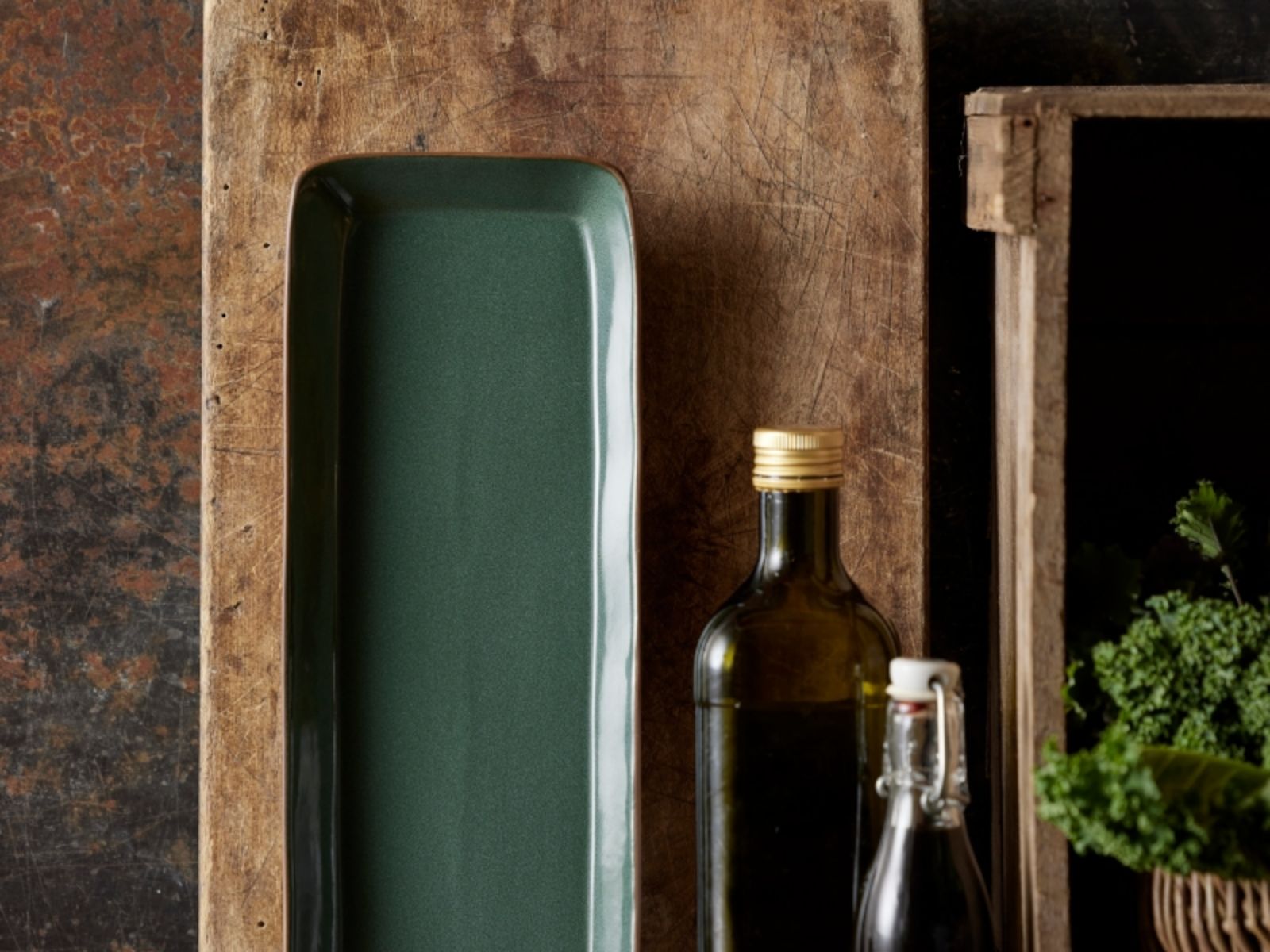 Bitz Servierplatte Wood/Forest 38 x 14 cm