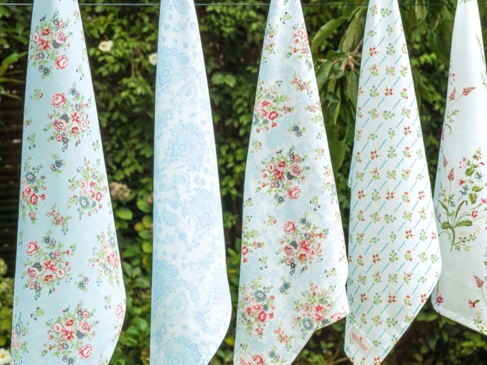 Greengate Hannah Schürze white 90 x 70 cm