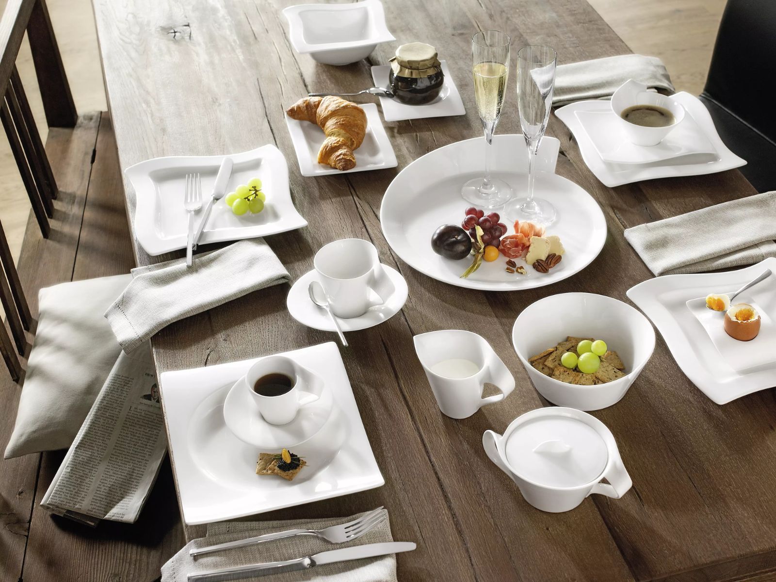 Villeroy & Boch New Wave Kaffeetasse mit Untertasse 2tlg.