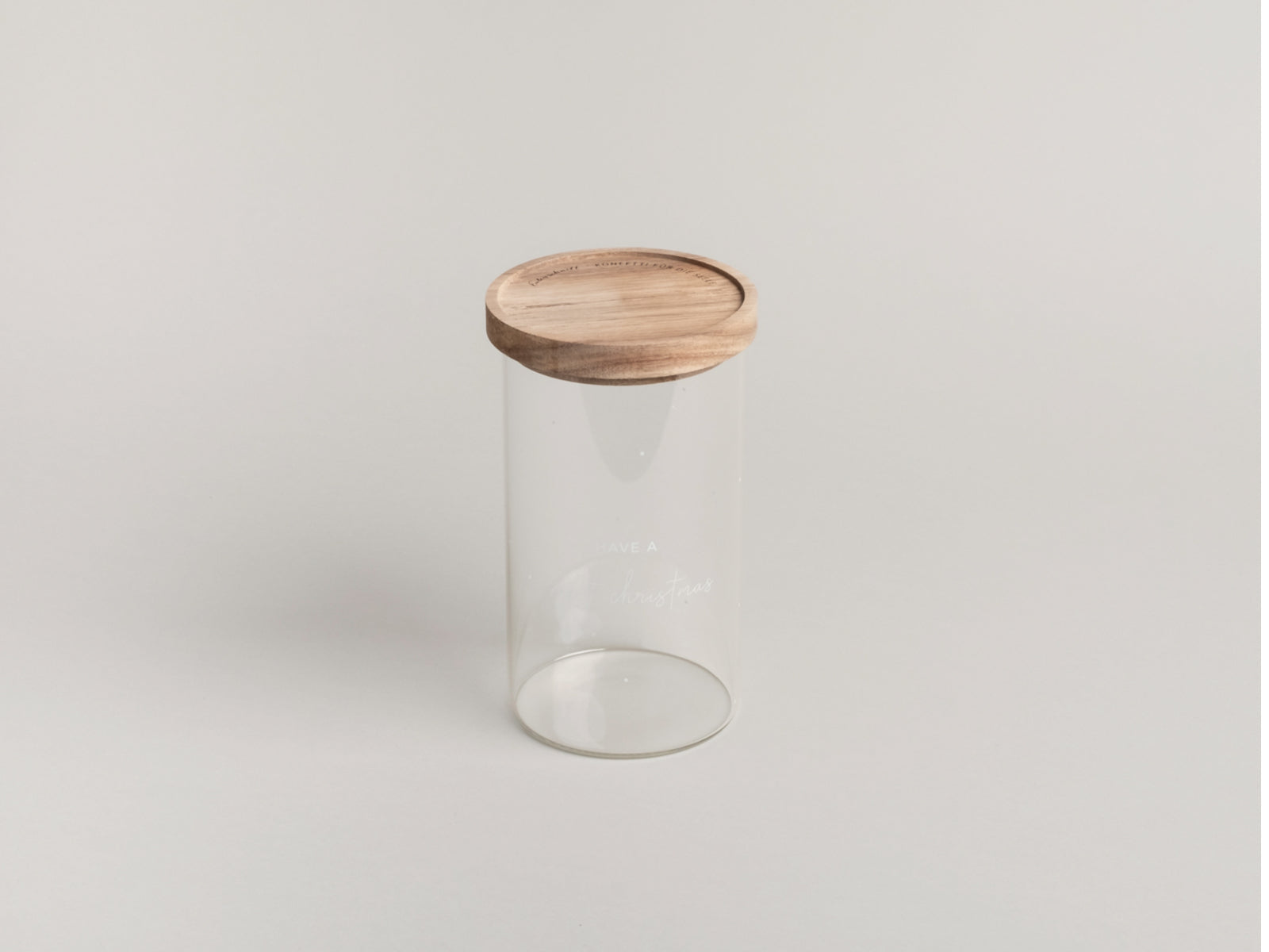 Eulenschnitt Vorratsglas Sweet Christmas klar 19cm Lifestyle 1