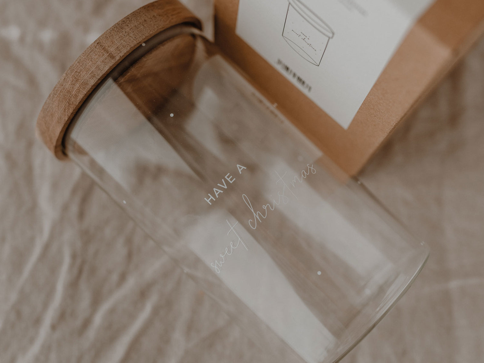 Eulenschnitt Vorratsglas Sweet Christmas klar 19cm Lifestyle 6