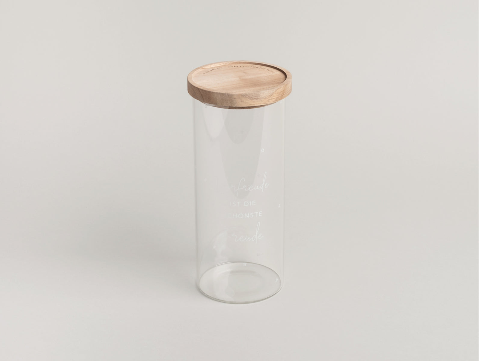 Eulenschnitt Vorratsglas Vorfreude klar 25cm Lifestyle 1