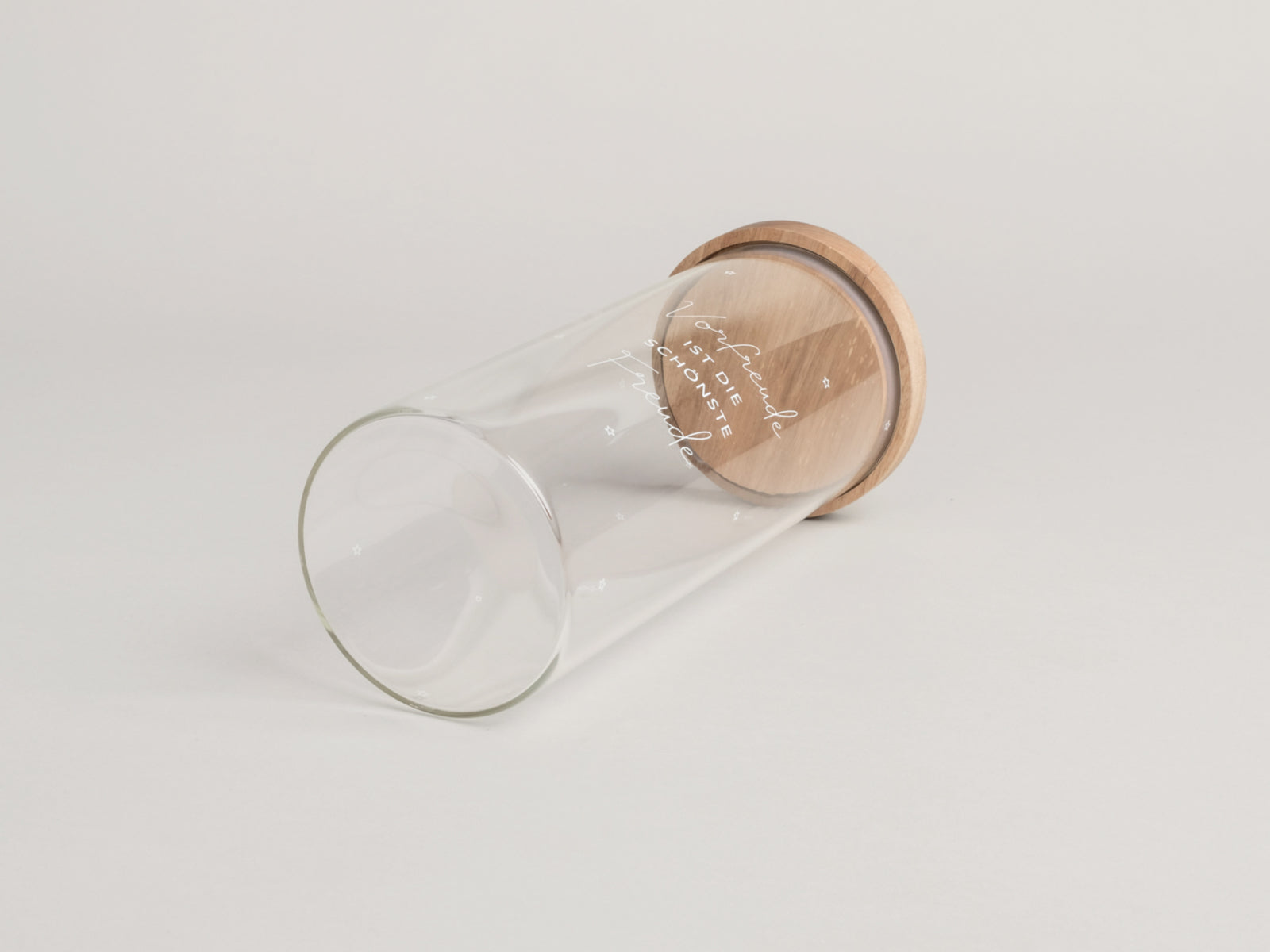 Eulenschnitt Vorratsglas Vorfreude klar 25cm Lifestyle 2