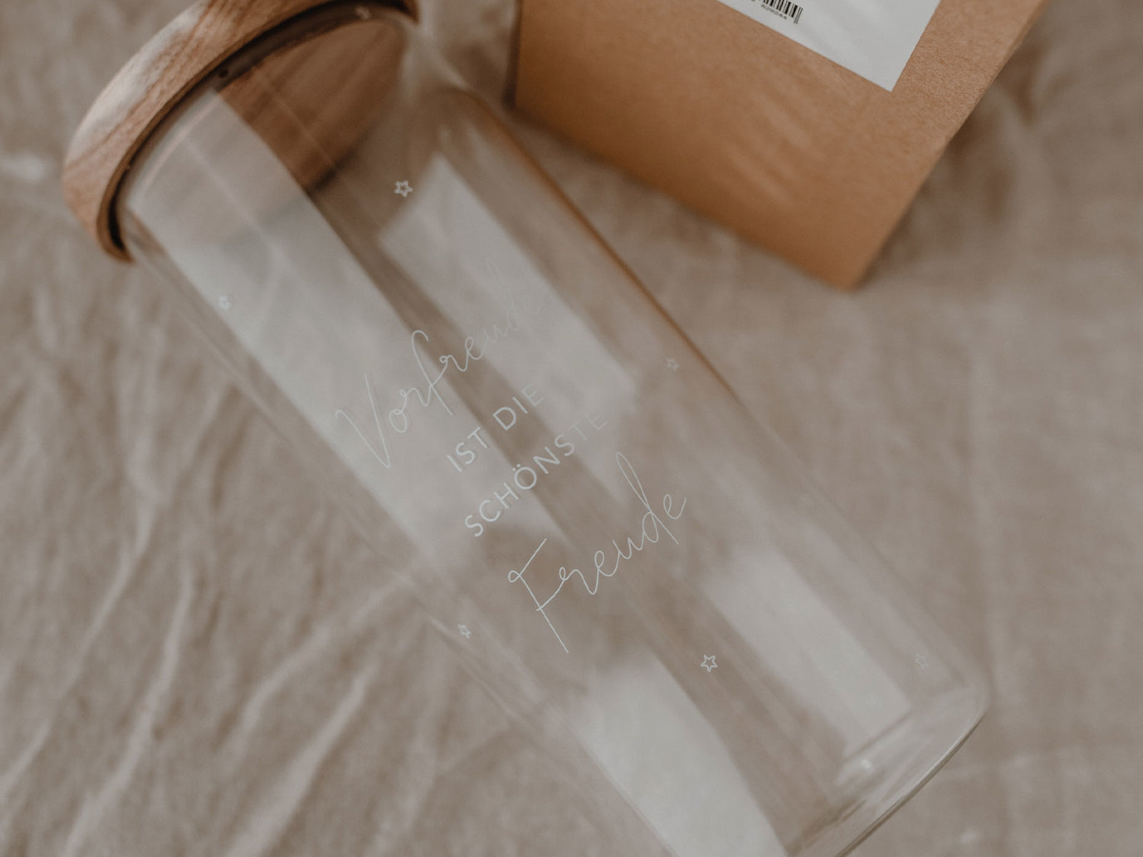 Eulenschnitt Vorratsglas Vorfreude klar 25cm Lifestyle 6