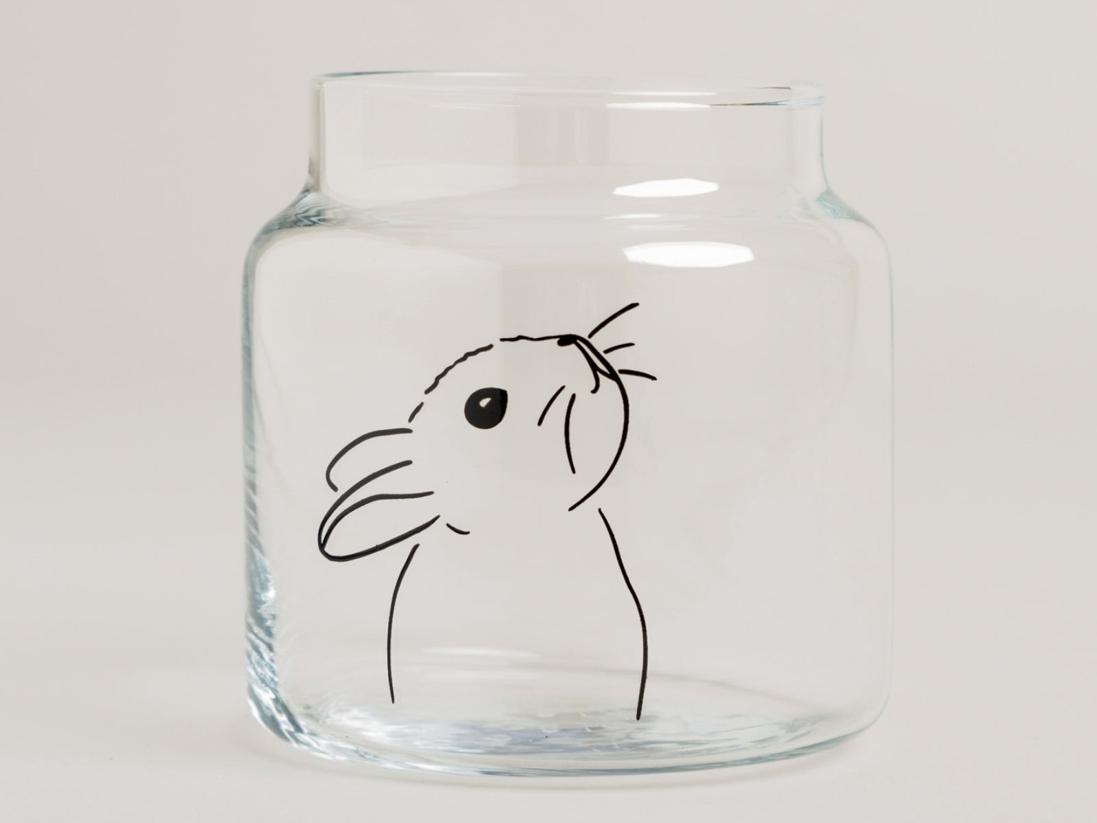 Eulenschnitt Glas Vase Hase 10cm - Produktbild 4