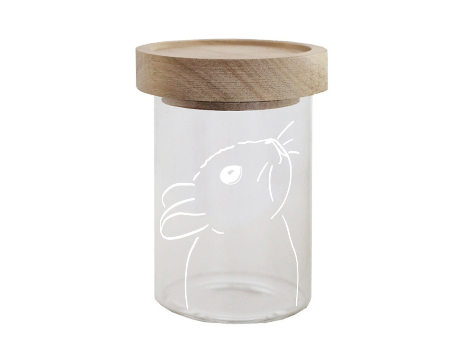 Eulenschnitt Mini Vorratsglas Hase 9cm