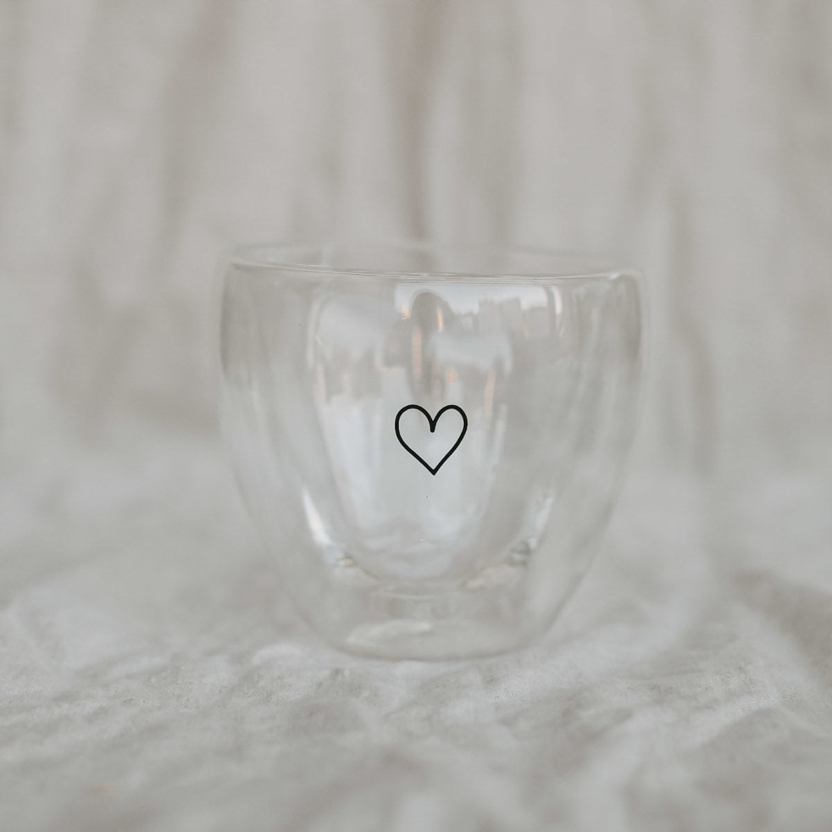 Eulenschnitt Doppelwandiges Herzglas Herz 200ml Lifestyle 4
