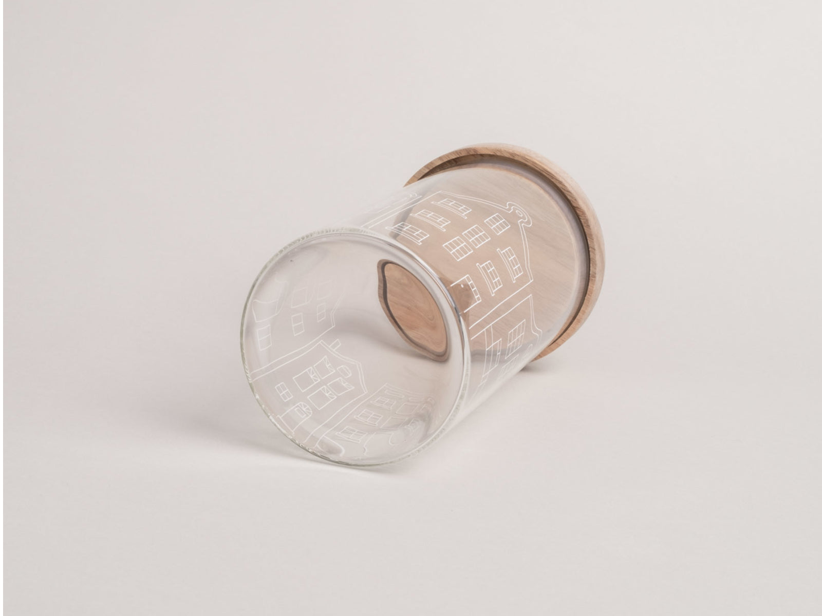 Eulenschnitt Vorratsglas Häuser klar 19cm Lifestyle 1