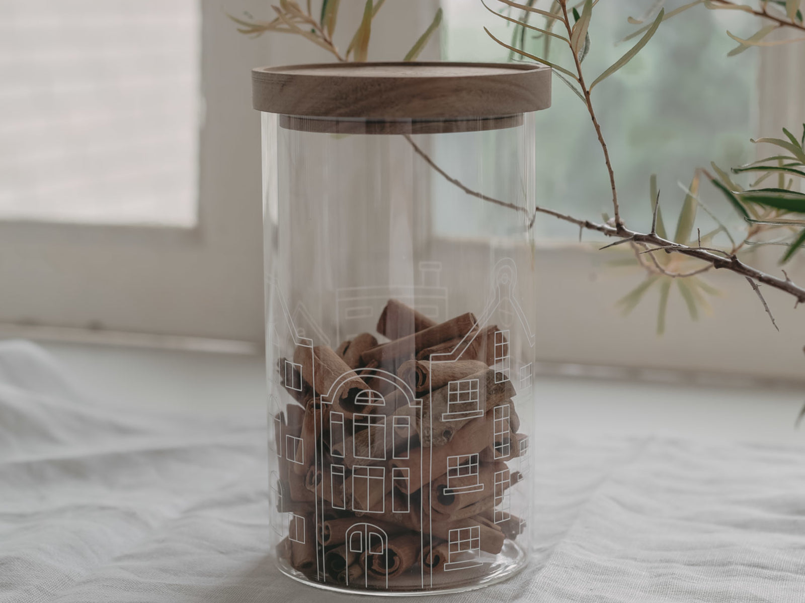 Eulenschnitt Vorratsglas Häuser klar 19cm Lifestyle 3