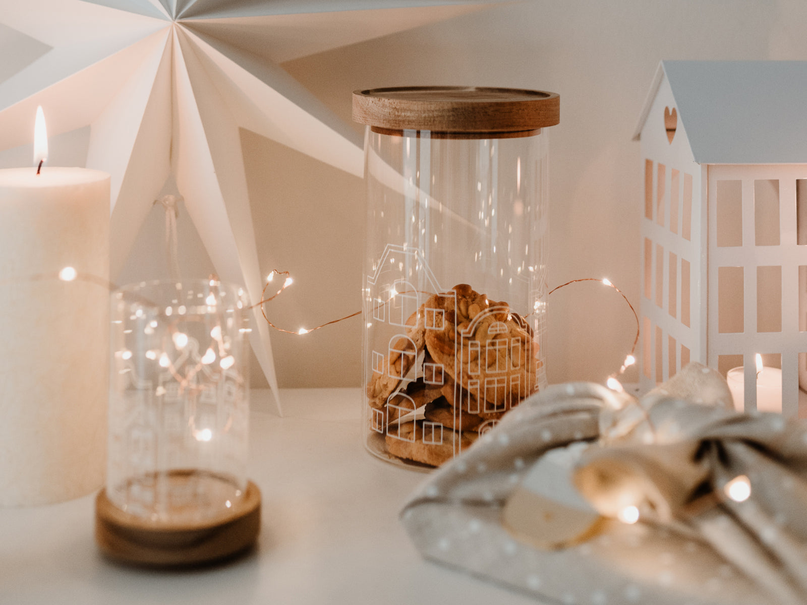 Eulenschnitt Vorratsglas Häuser klar 19cm Lifestyle 6