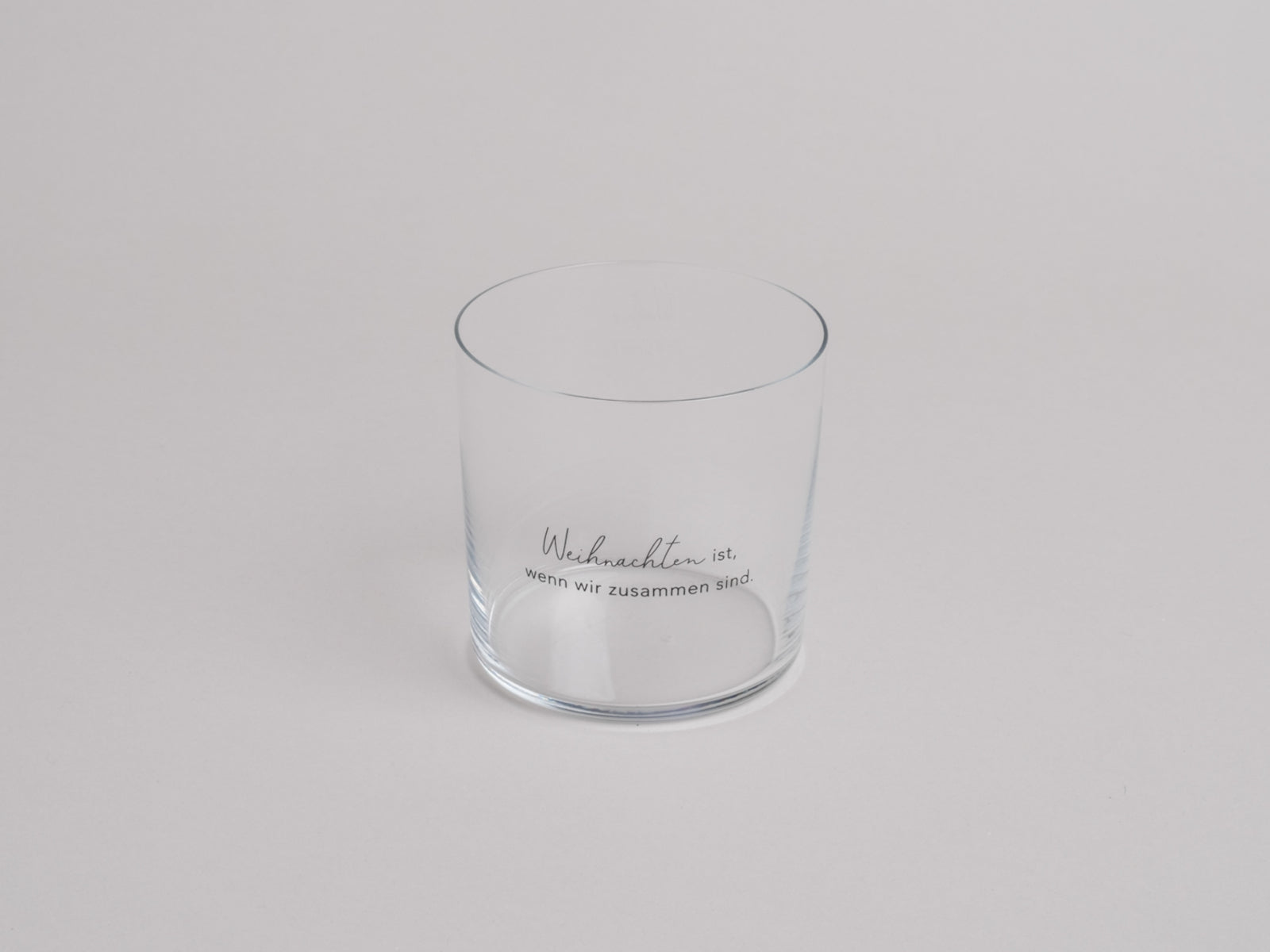 Eulenschnitt Trinkglas Weihnachten ist klar 0,35l Lifestyle 1