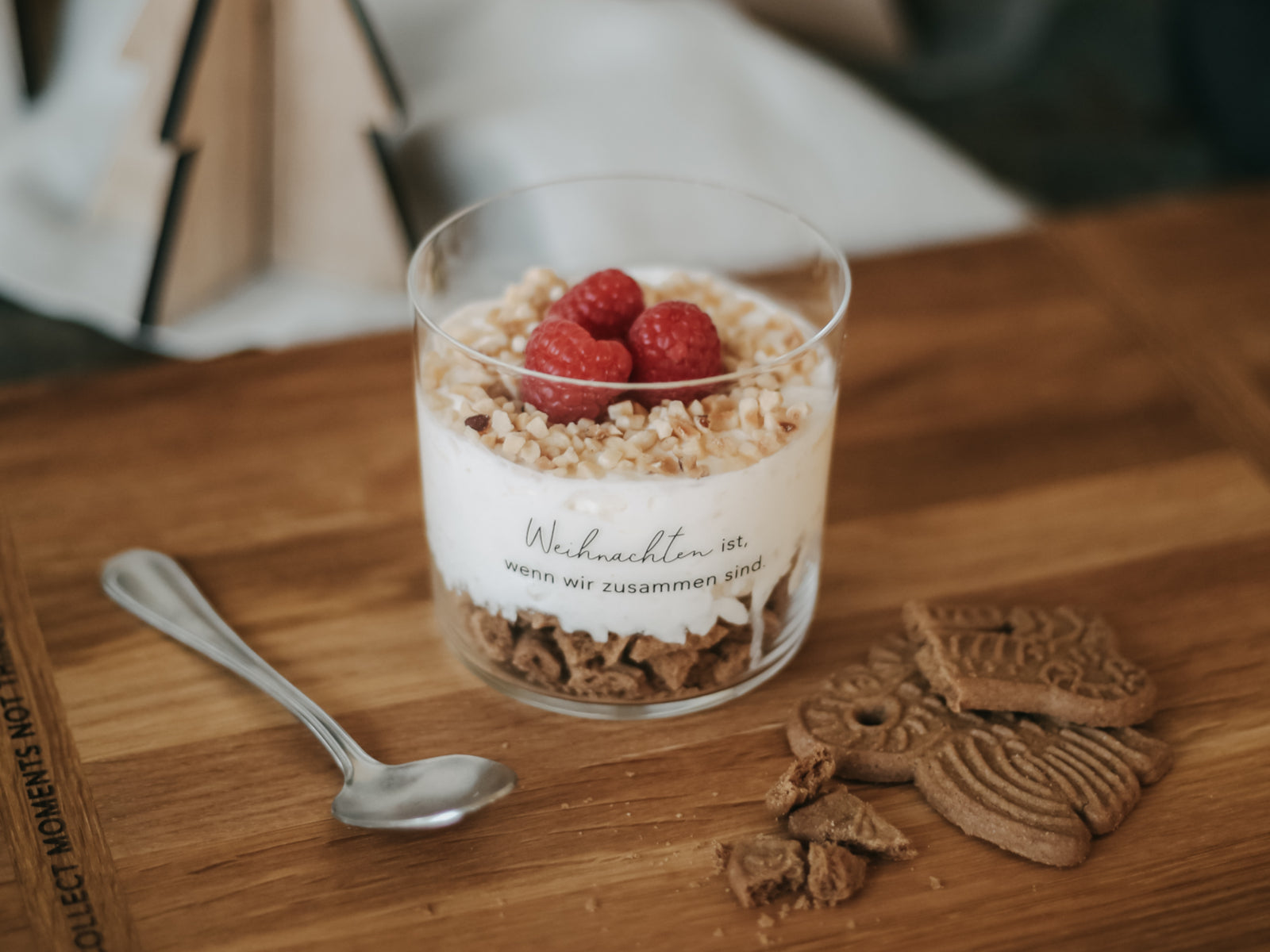 Eulenschnitt Trinkglas Weihnachten ist klar 0,35l Lifestyle 3