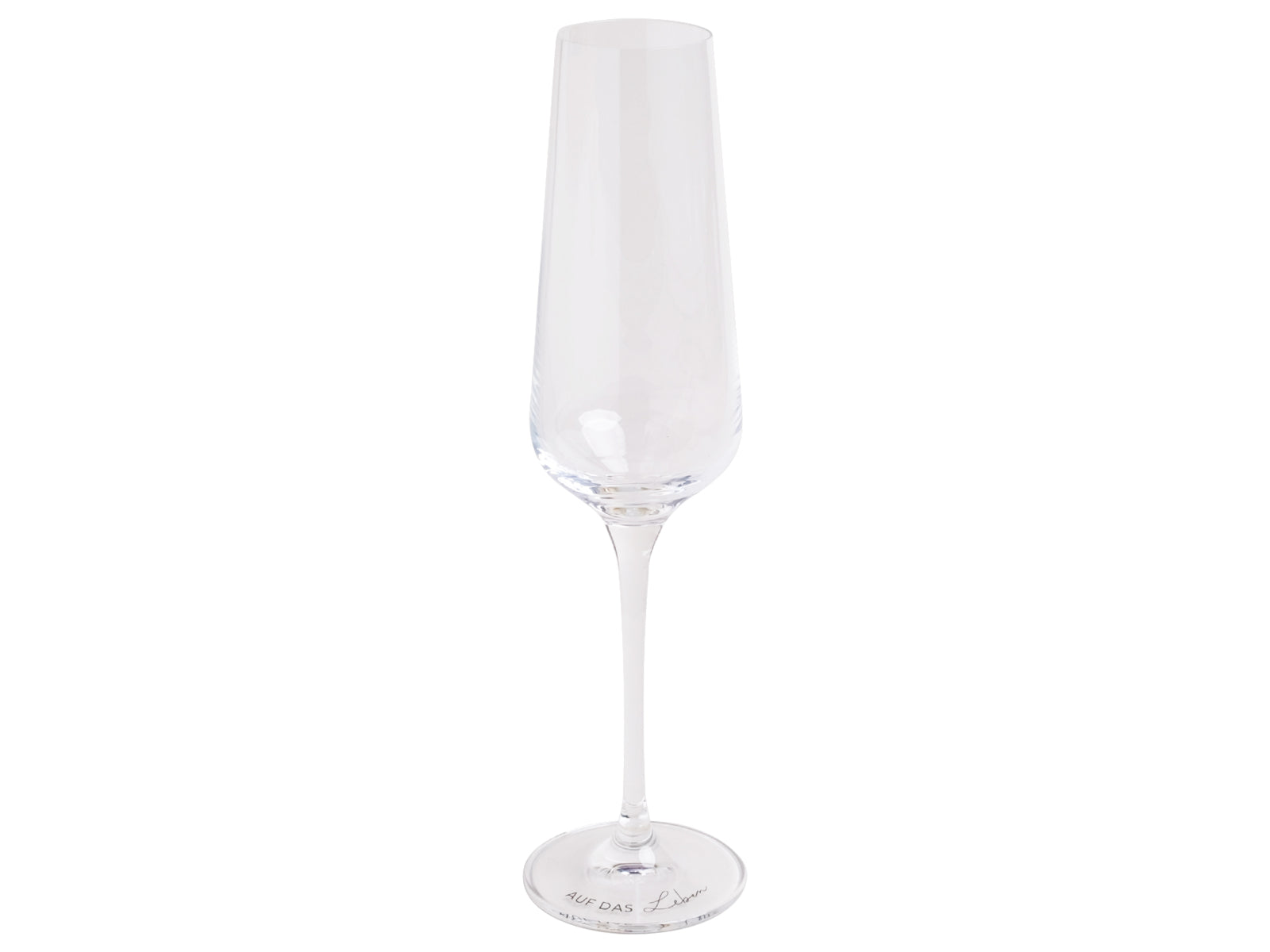 Eulenschnitt Sektglas Auf das Leben klar 2,1l Freisteller 1
