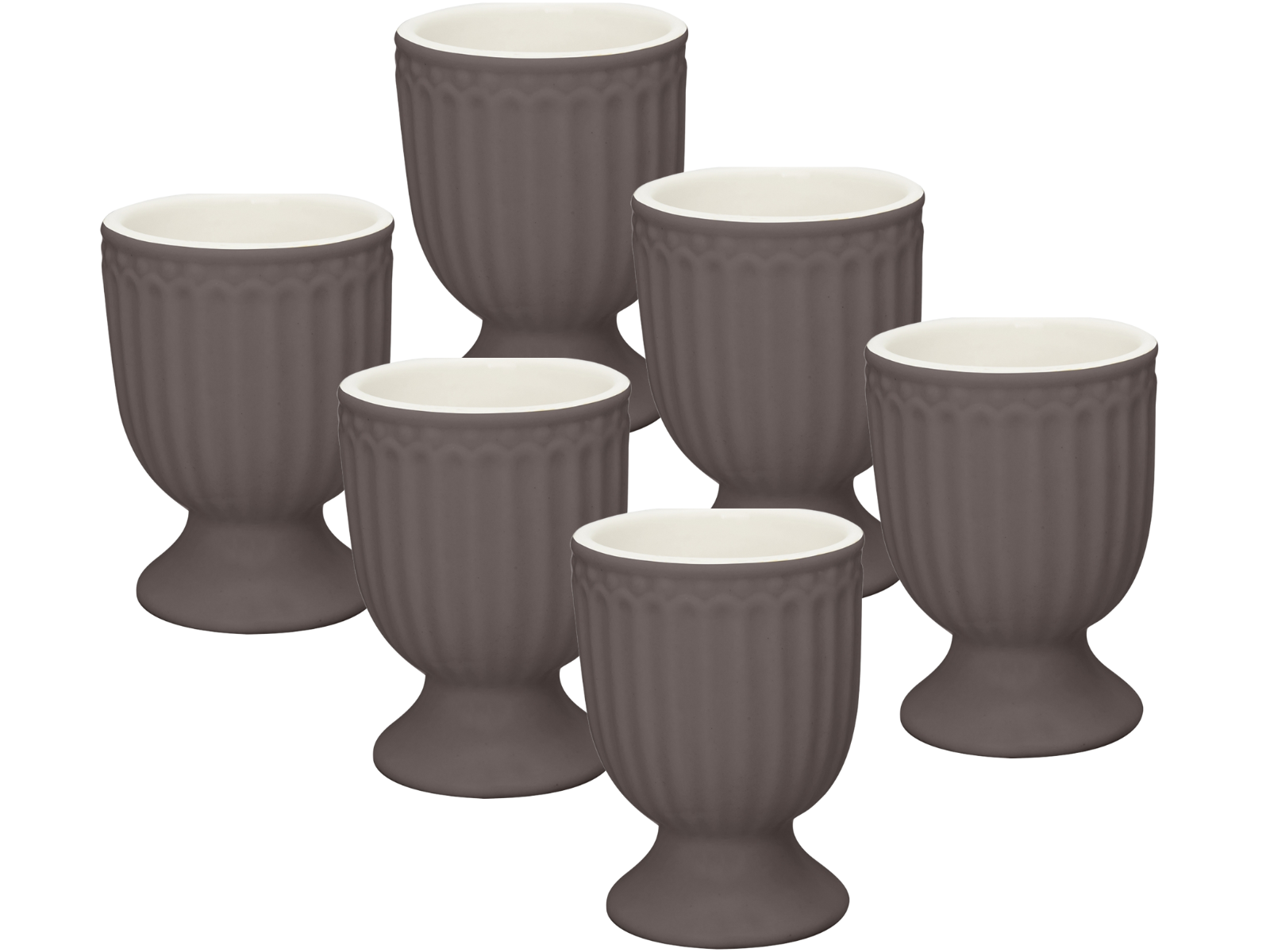 Greengate Alice Eierbecher dark chocolate 6,5 cm Set6 Freisteller