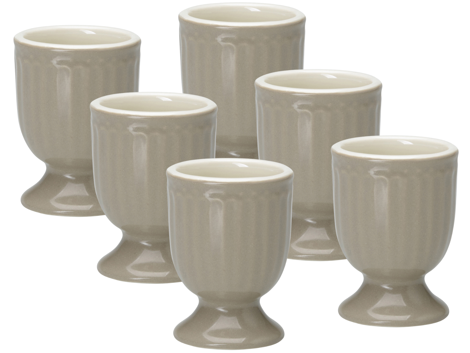 Greengate Alice Eierbecher warm grey 6,5 cm Set6 Freisteller