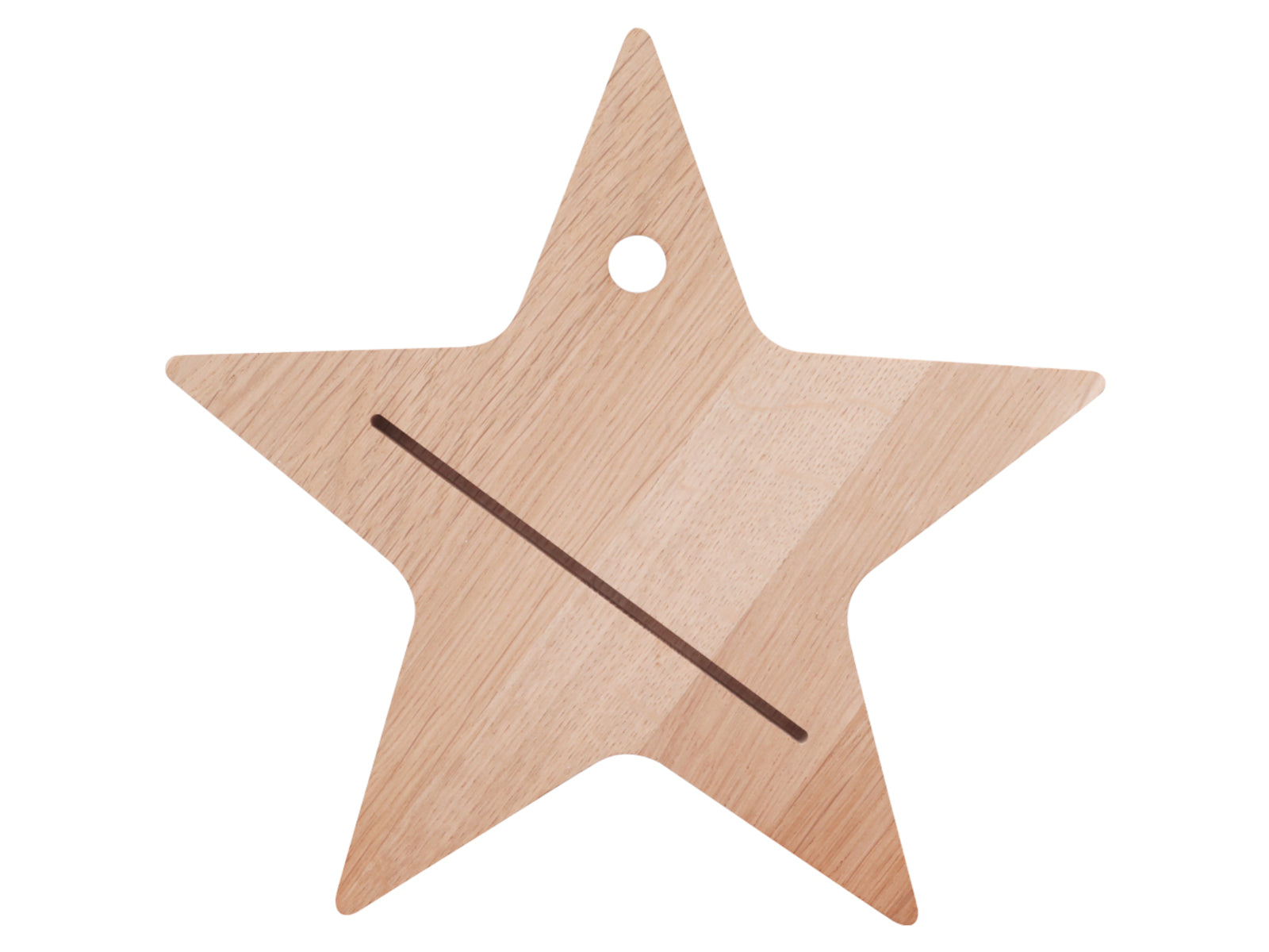 Eulenschnitt Karten- und Kerzenhalter Stern aus Eiche 20x20,5cm Freisteller 1