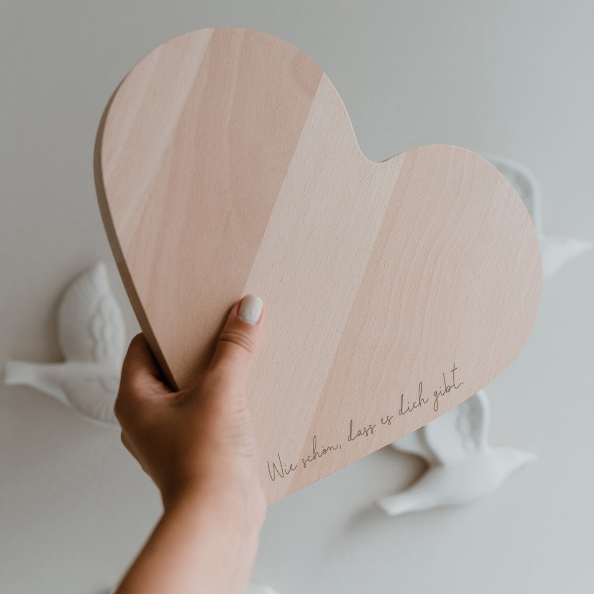 Eulenschnitt Frühstücksbrett Herz 24cm Lifestyle 3