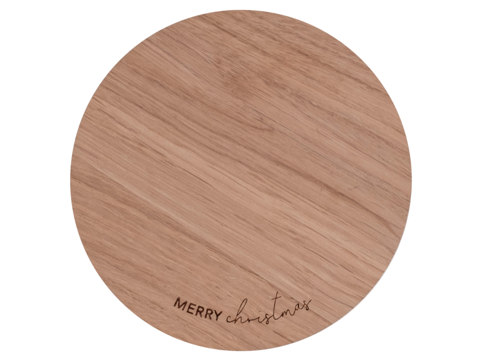 Eulenschnitt Untersetzer aus Eiche Merry christmas 11,2cm Freisteller 1