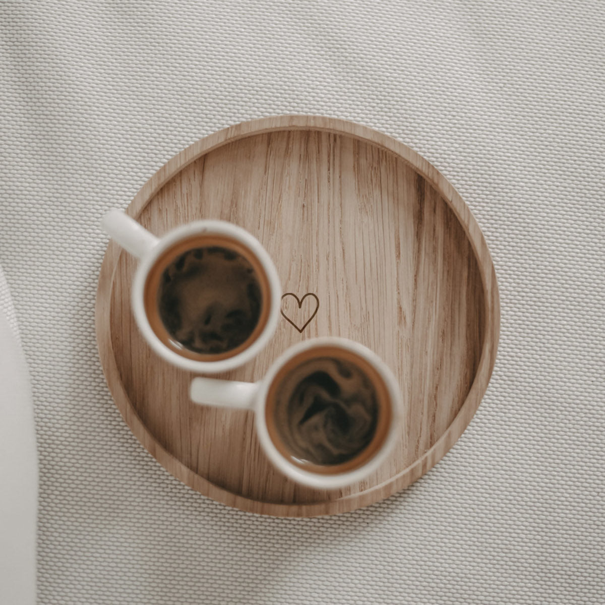 Eulenschnitt Mini Tablett rund Herz 16cm Lifestyle 6