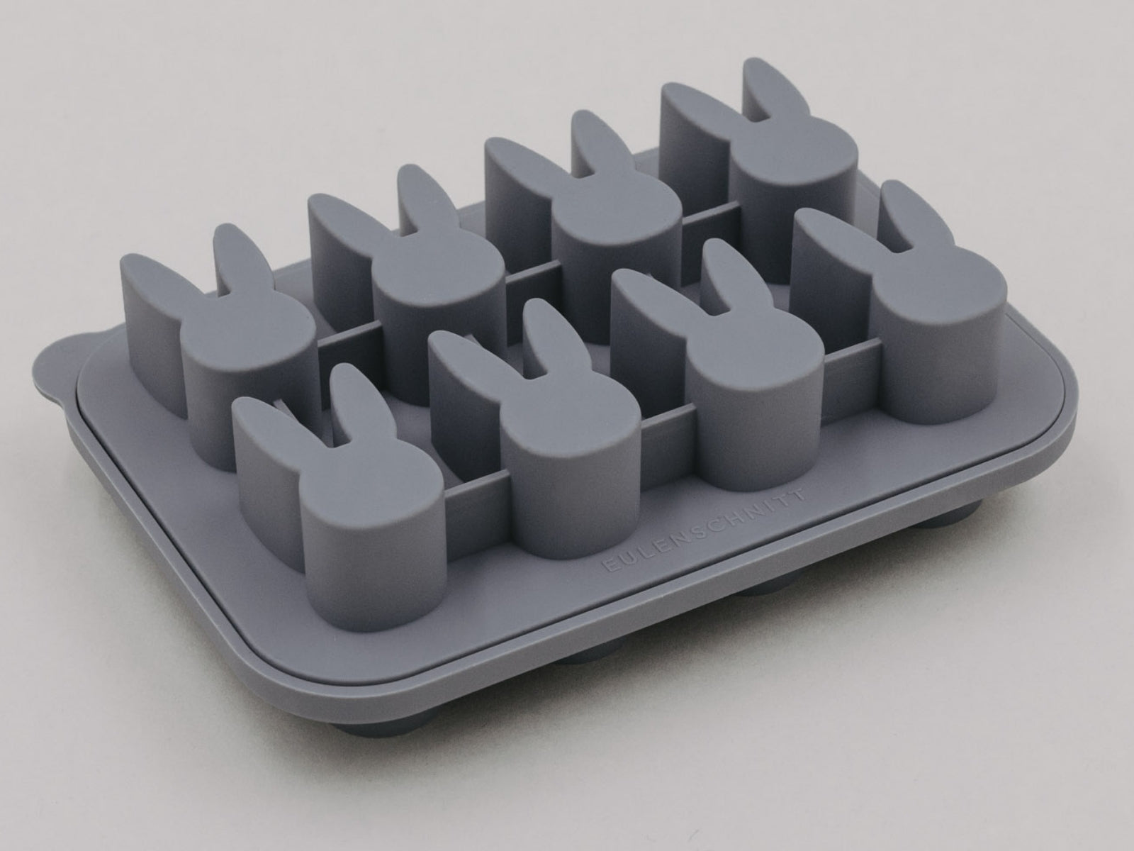 Eulenschnitt Eiswürfelform Hase grau 16,7x11,6cm - Produktbild 4