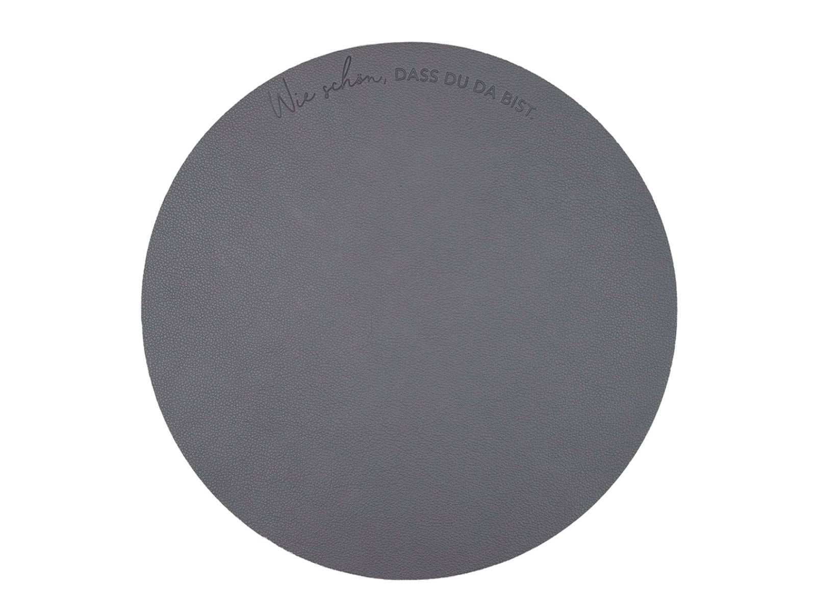 Eulenschnitt Platzset Wie schön wendbar grau 35cm