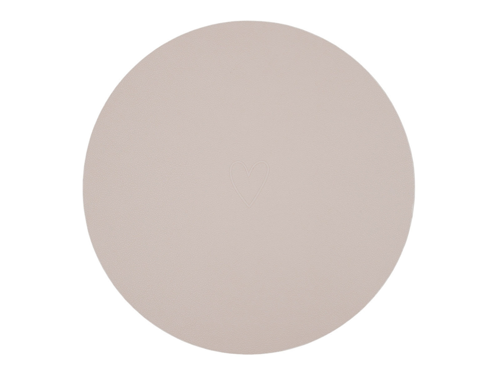 Eulenschnitt Platzset Herz wendbar creme 35cm