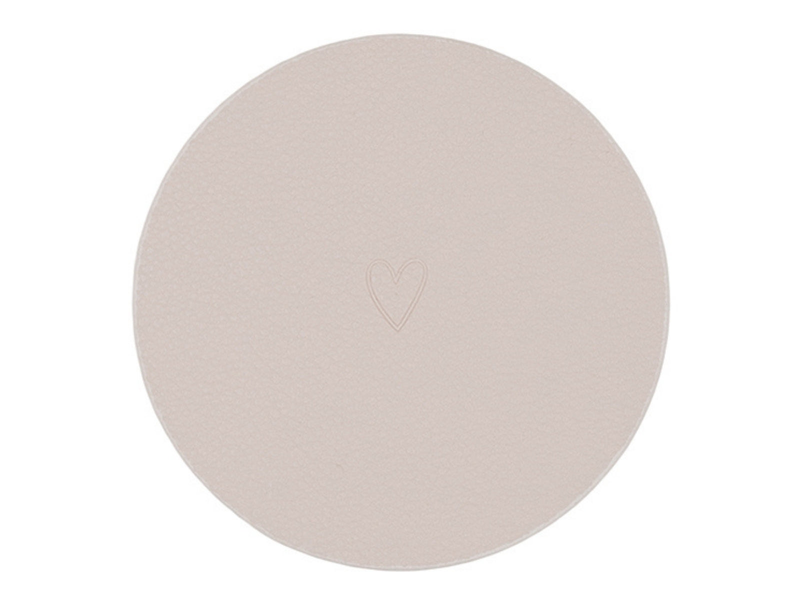 Eulenschnitt Untersetzer Herz wendbar creme 11cm Set 2tlg