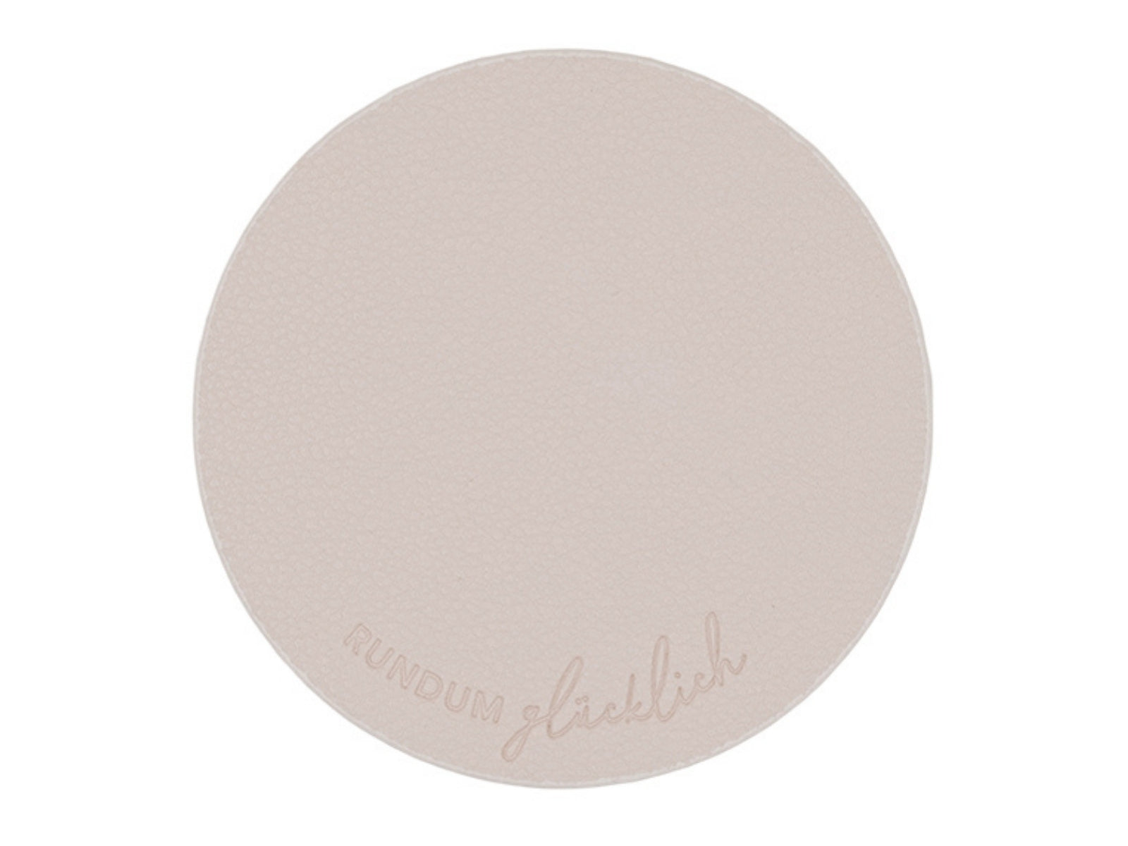 Eulenschnitt Untersetzer Rundum glücklich wendbar creme 11cm Set 2tlg
