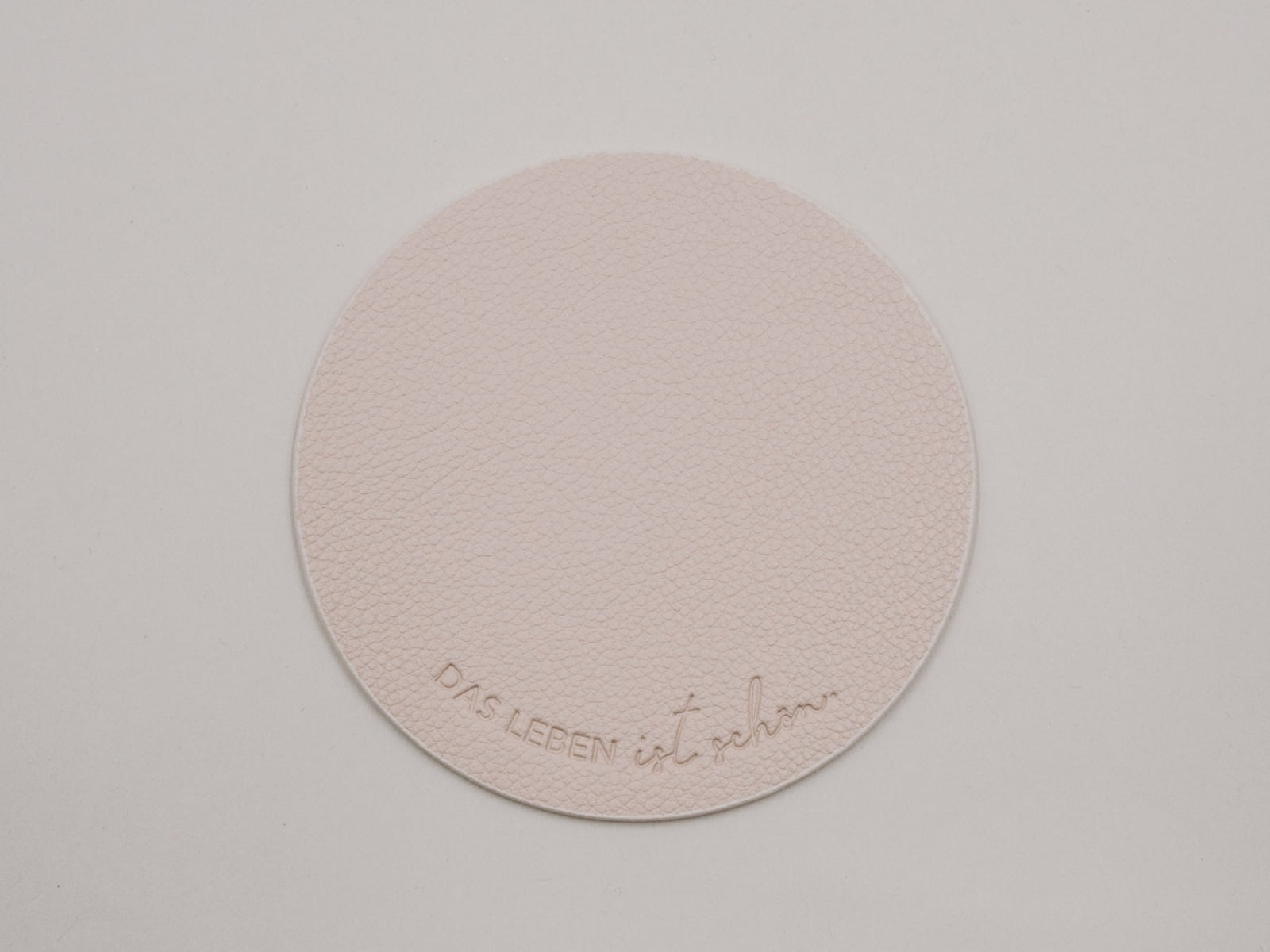 Eulenschnitt Untersetzer Das Leben wendbar creme 11cm Set 2tlg - Produktbild 3