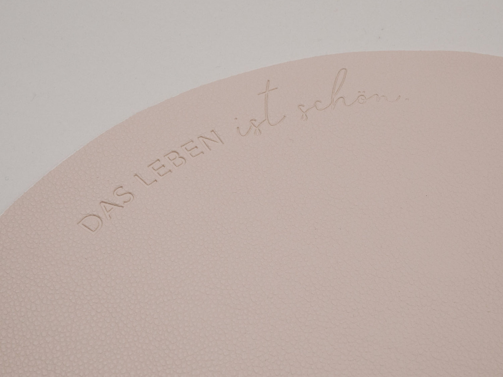 Eulenschnitt Platzset Das Leben wendbar creme 35cm - Produktbild 3