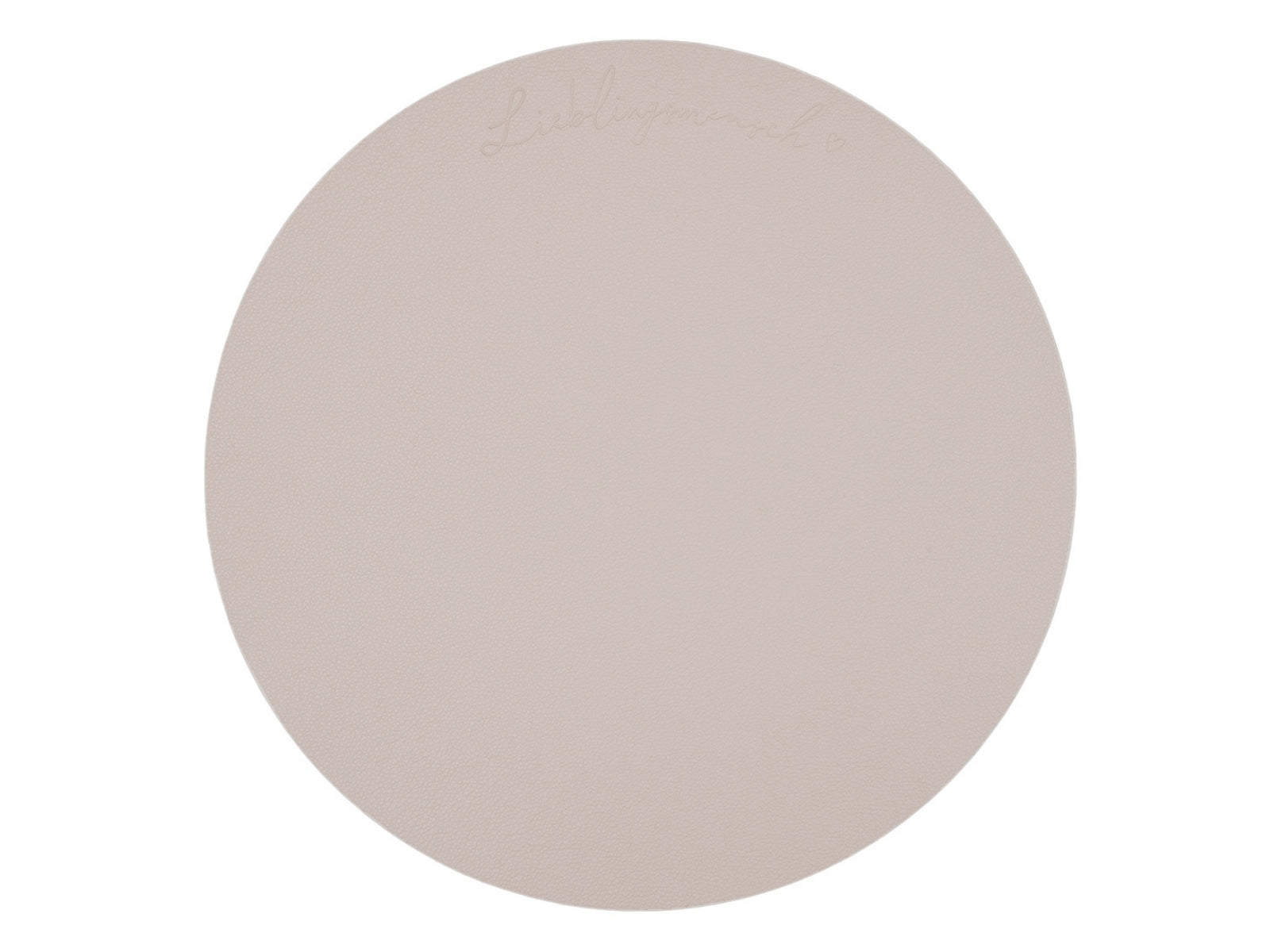 Eulenschnitt Platzset Lieblingsmensch wendbar creme 35cm