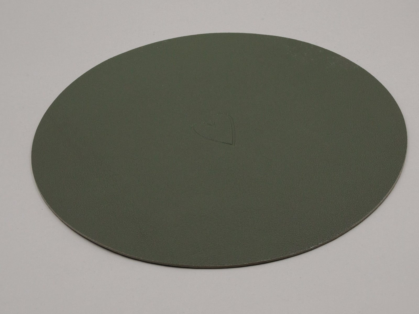 Eulenschnitt Platzset Herz wendbar grün 35cm - Produktbild 3