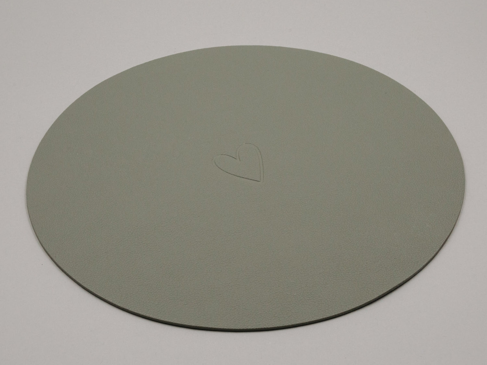 Eulenschnitt Platzset Herz wendbar grün 35cm - Produktbild 4