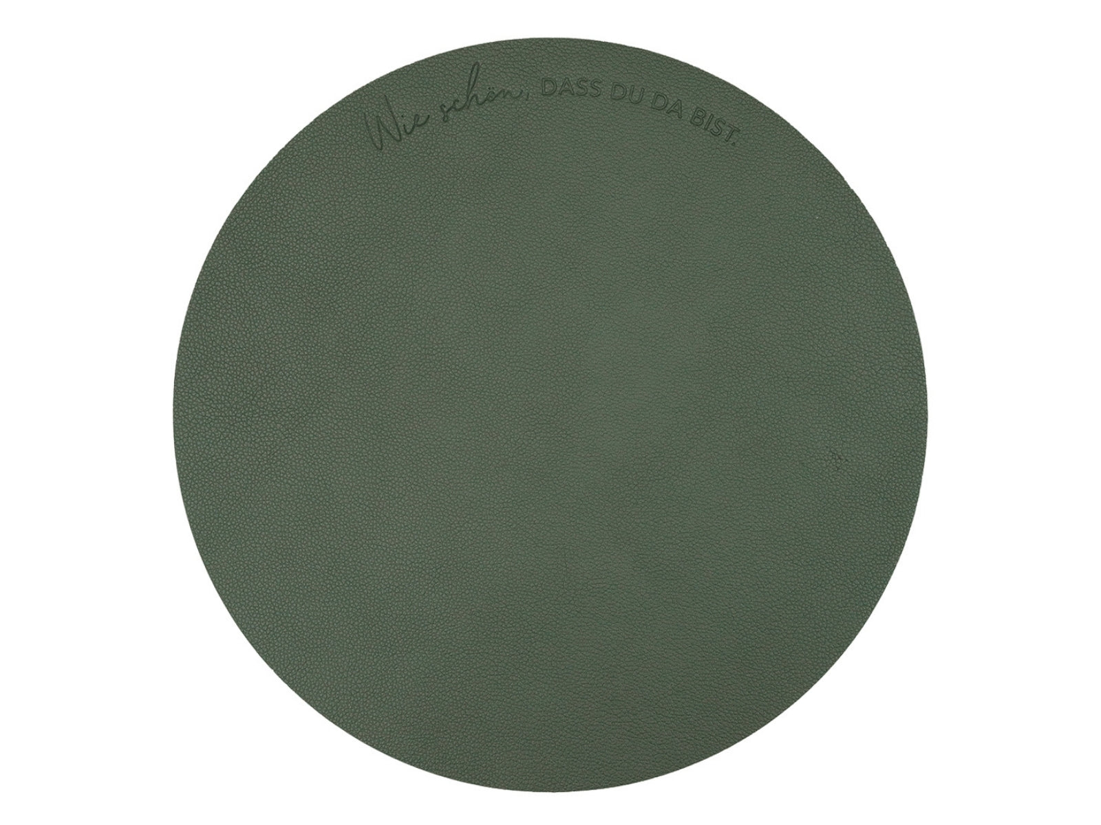Eulenschnitt Platzset Wie schön wendbar grün 35cm