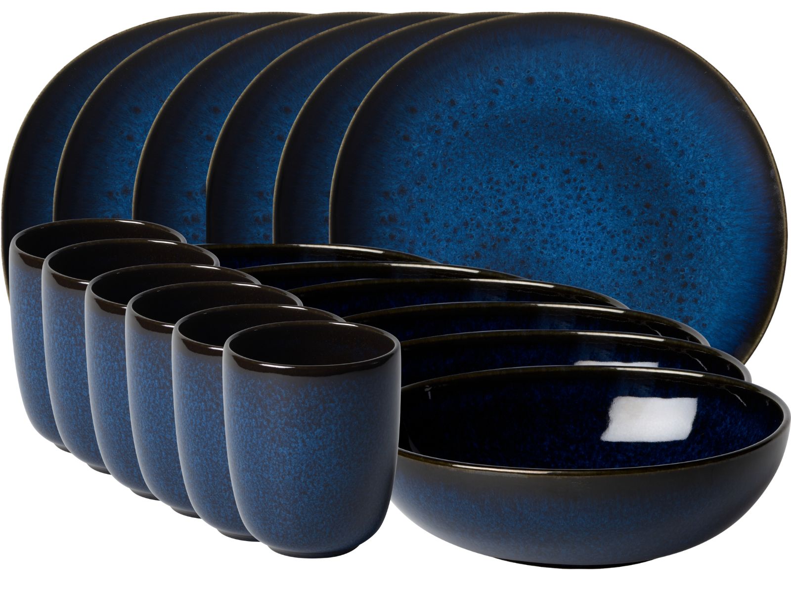 like Villeroy & Boch Lave bleu Frühstücksset 18tlg Freisteller